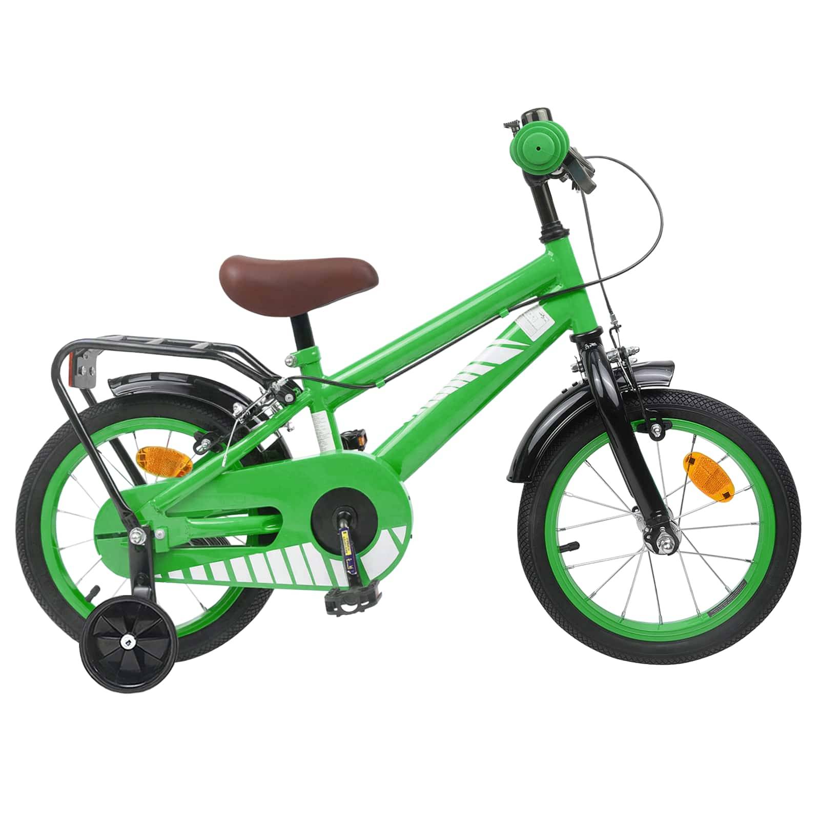 vidaXL Kinderfahrrad 12 Zoll für 2-4 Jahre alt Grün