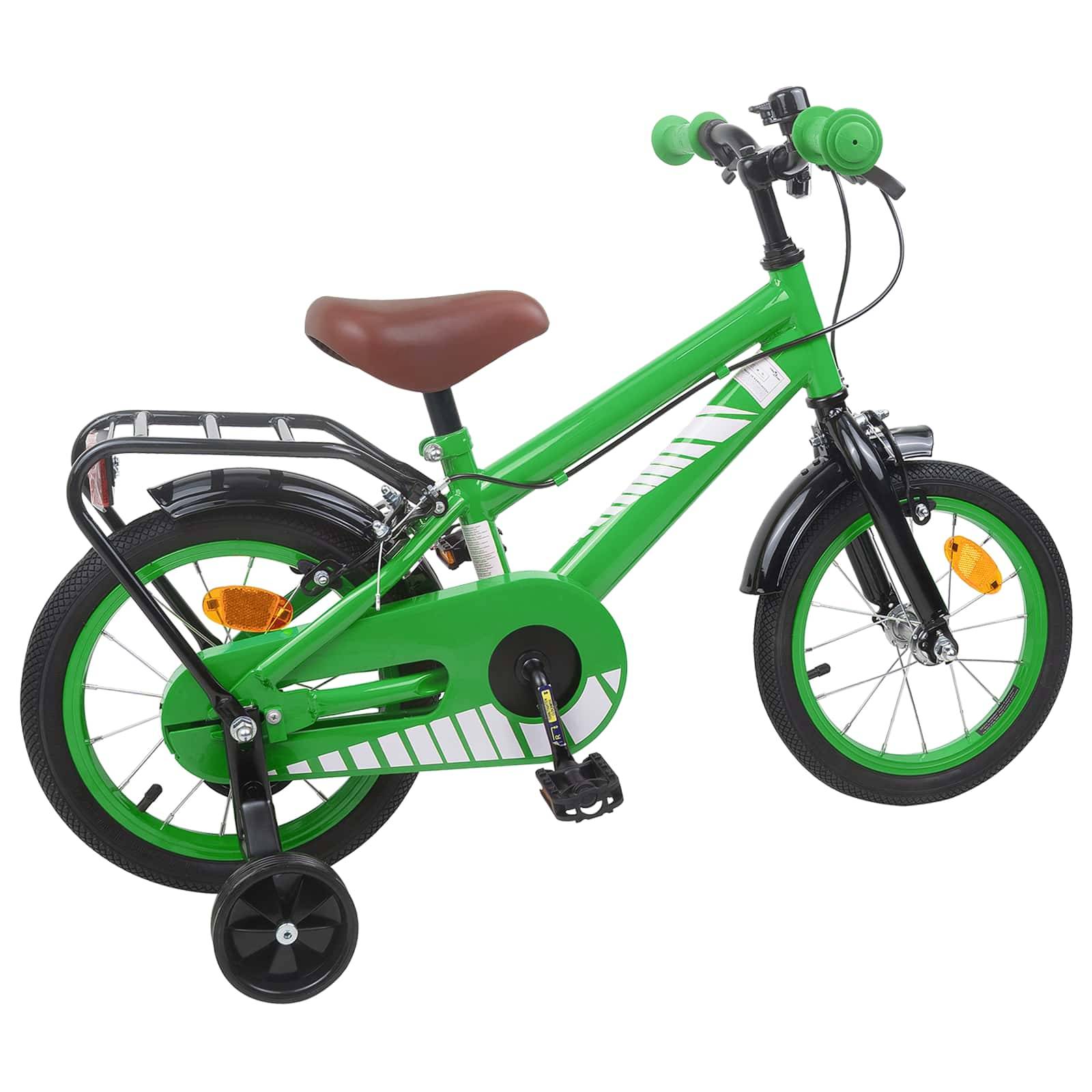 vidaXL Kinderfahrrad 12 Zoll für 2-4 Jahre alt Grün