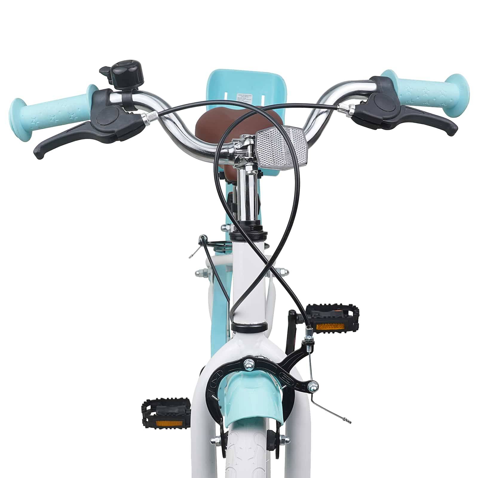 vidaXL Kinderfahrrad 18 Zoll für 5-7 Jahre alt Weiß