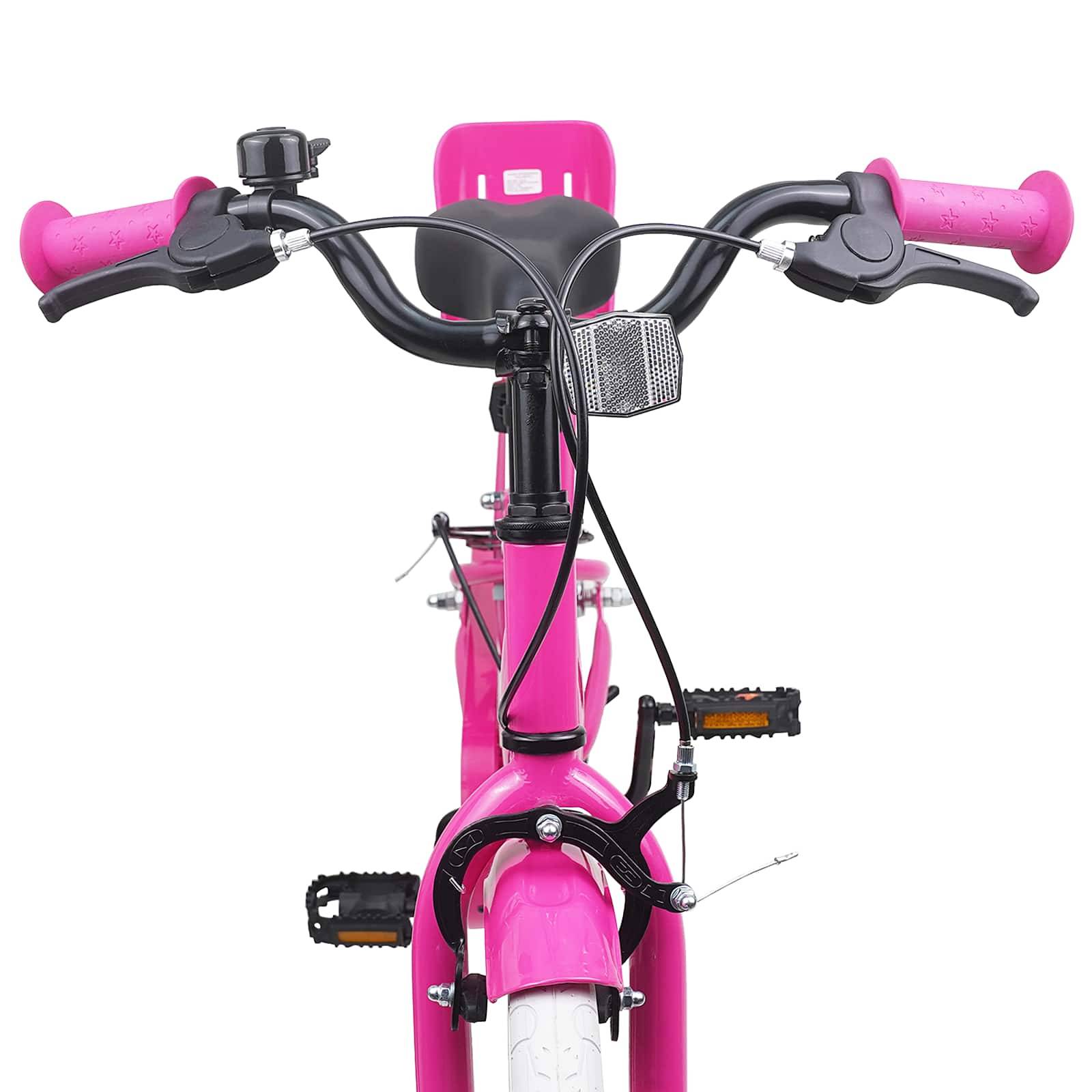 vidaXL Kinderfahrrad 18 Zoll für 5-7 Jahre alt Rosa