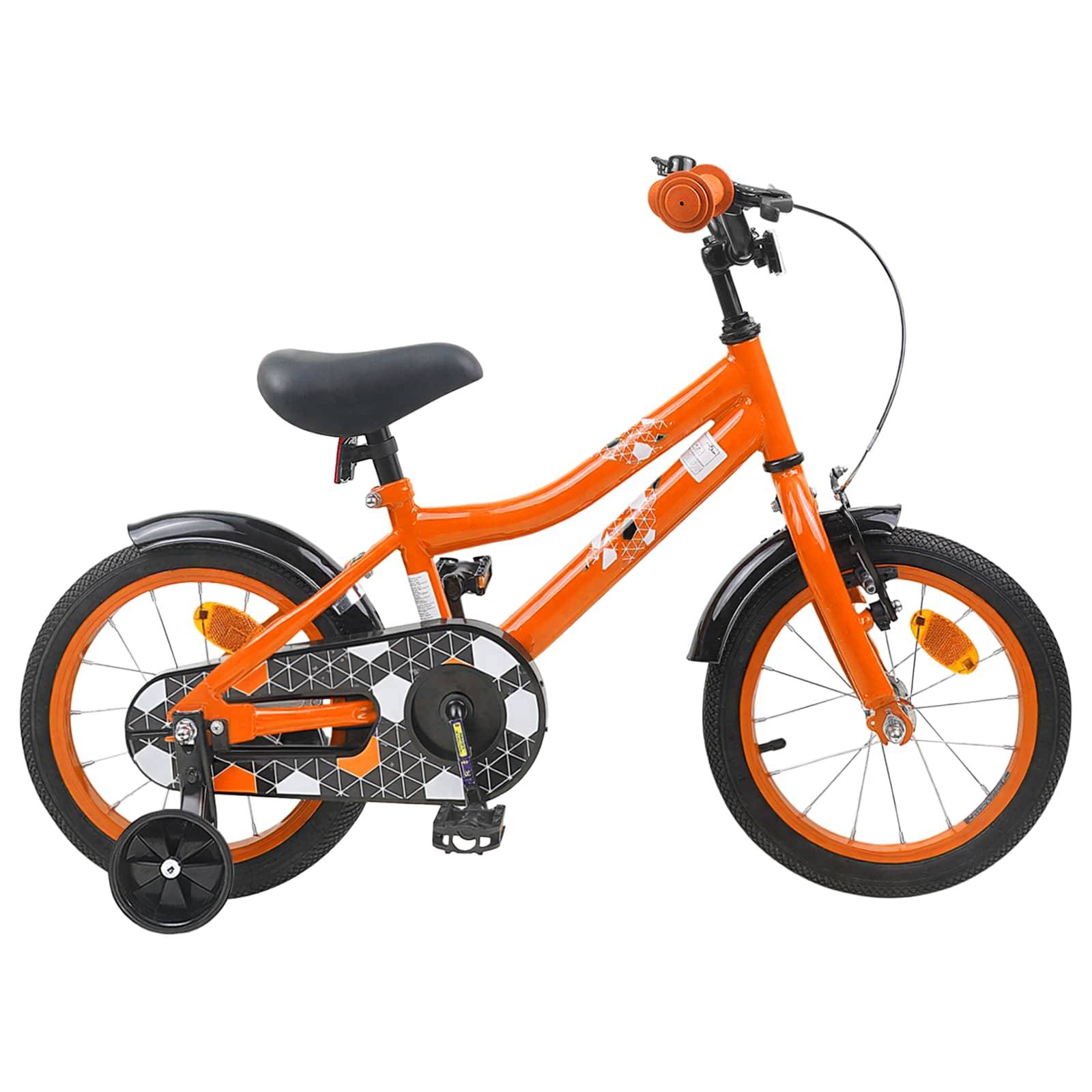 vidaXL Kinderfahrrad 12 Zoll für 2-4 Jahre alt Orange