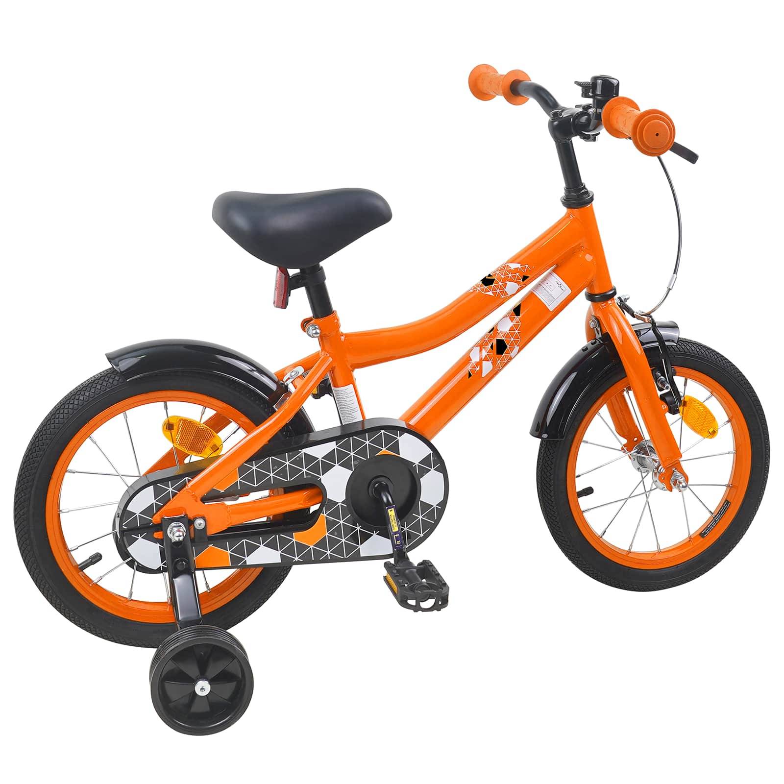 vidaXL Kinderfahrrad 16 Zoll für 4-6 Jahre alt Orange