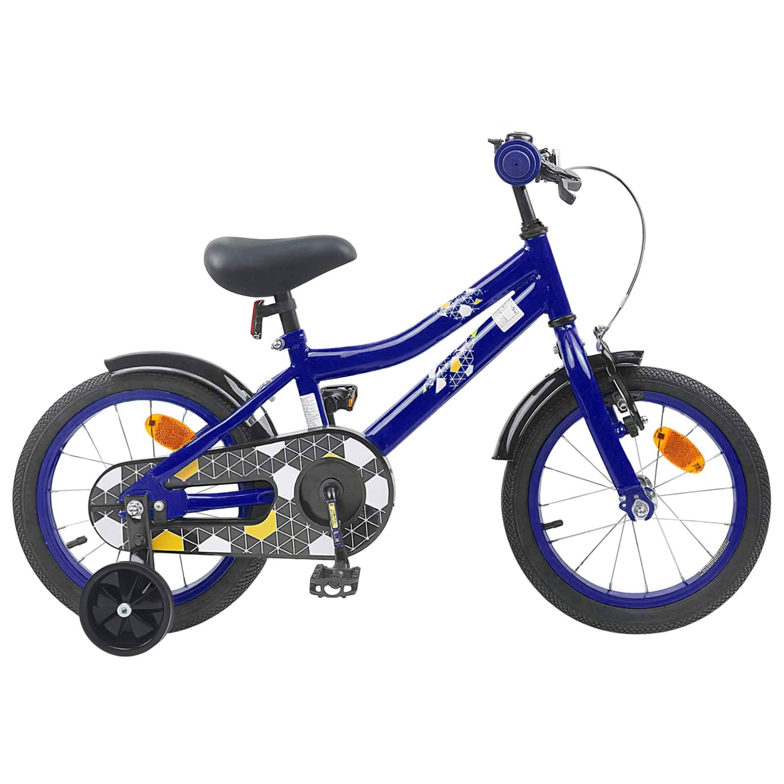 vidaXL Kinderfahrrad 12 Zoll für 2-4 Jahre alt Dunkelblau