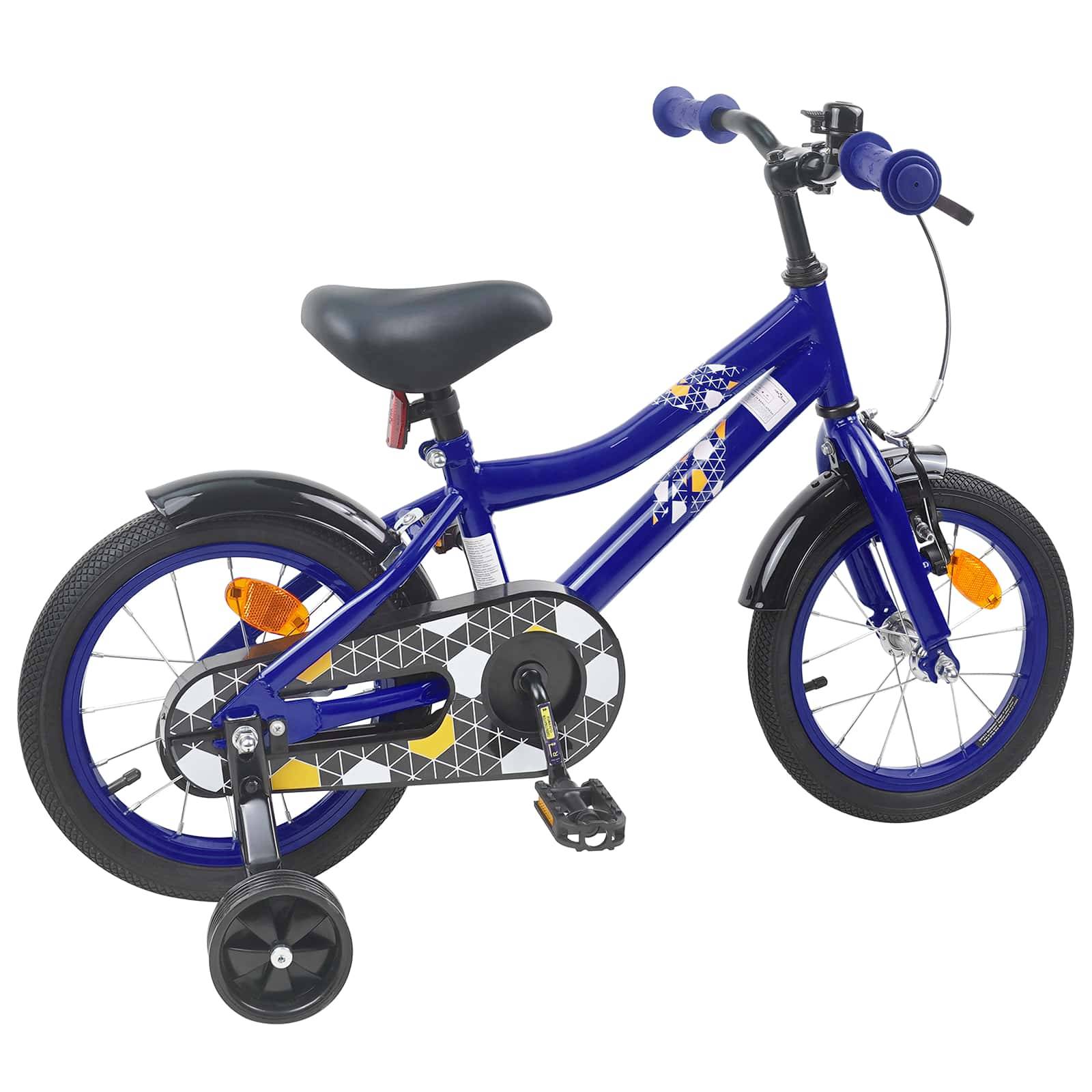 vidaXL Kinderfahrrad 12 Zoll für 2-4 Jahre alt Dunkelblau