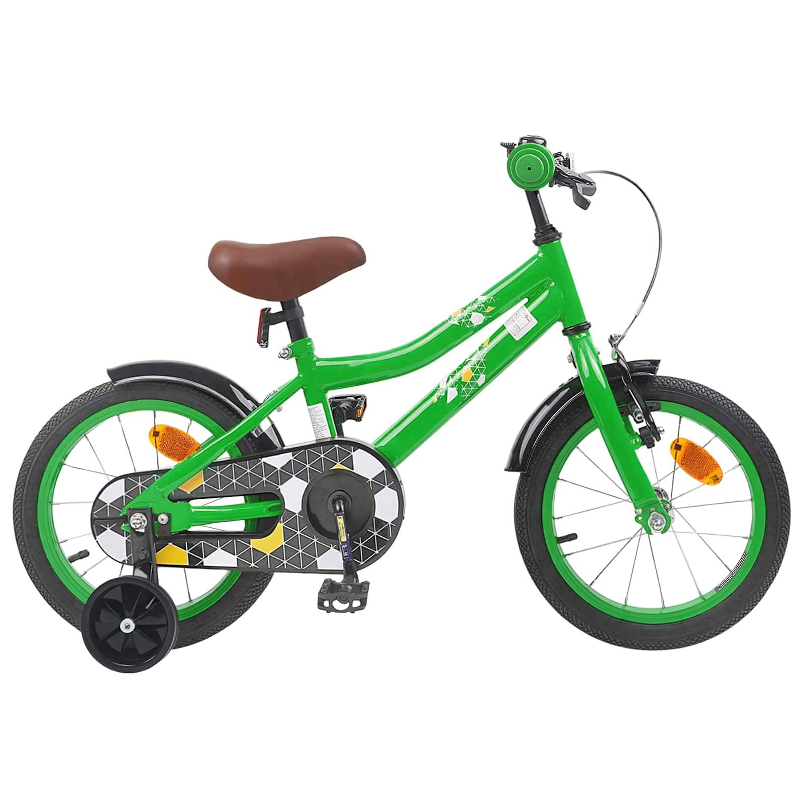 vidaXL Kinderfahrrad 12 Zoll für 2-4 Jahre alt Grün