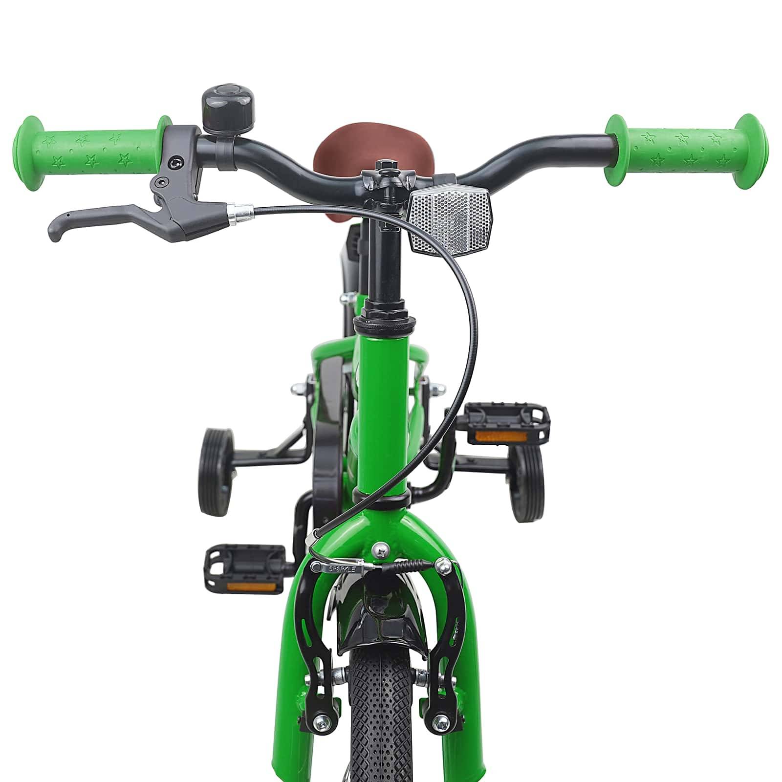 vidaXL Kinderfahrrad 12 Zoll für 2-4 Jahre alt Grün