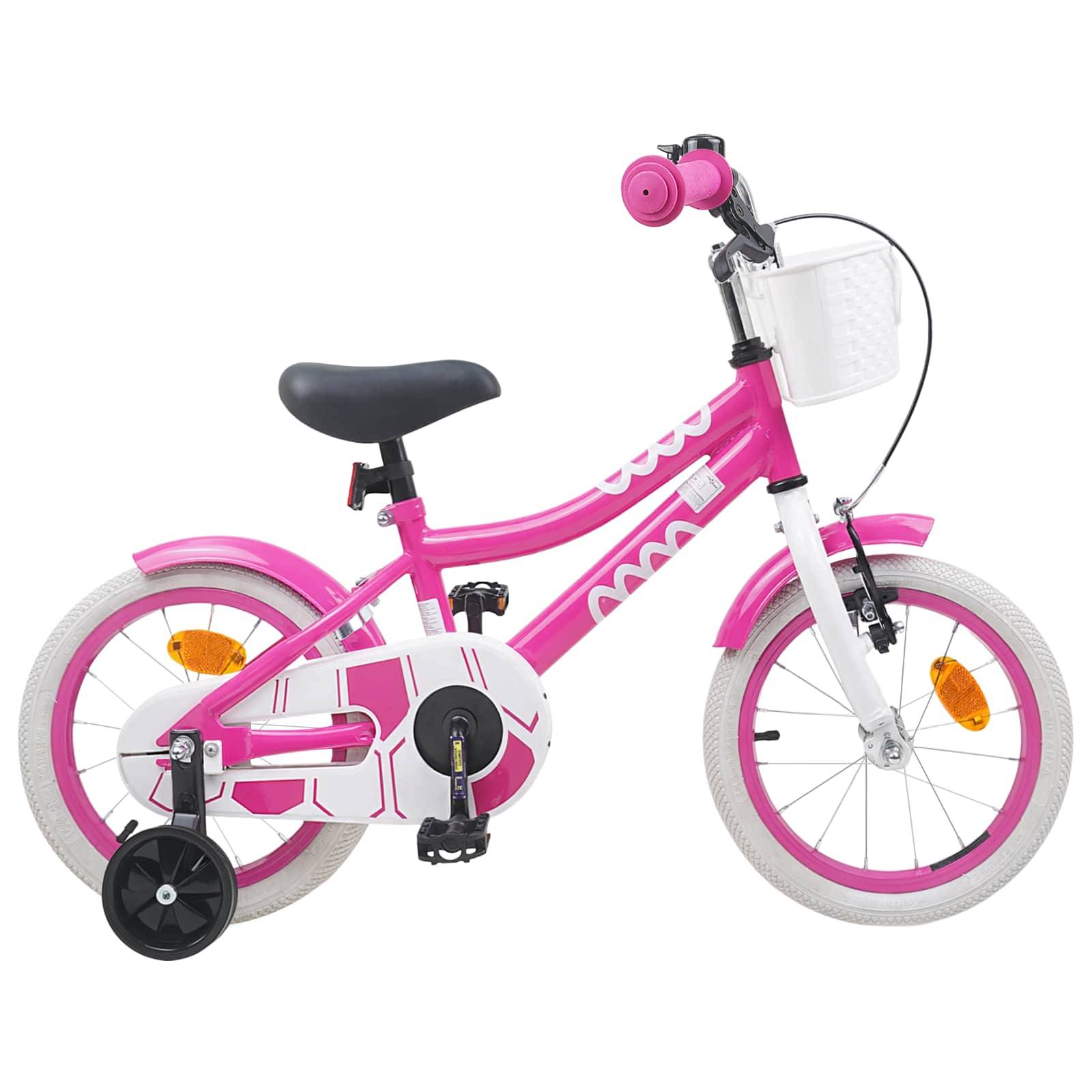 vidaXL Kinderfahrrad 12 Zoll für 2-4 Jahre alt Rosa