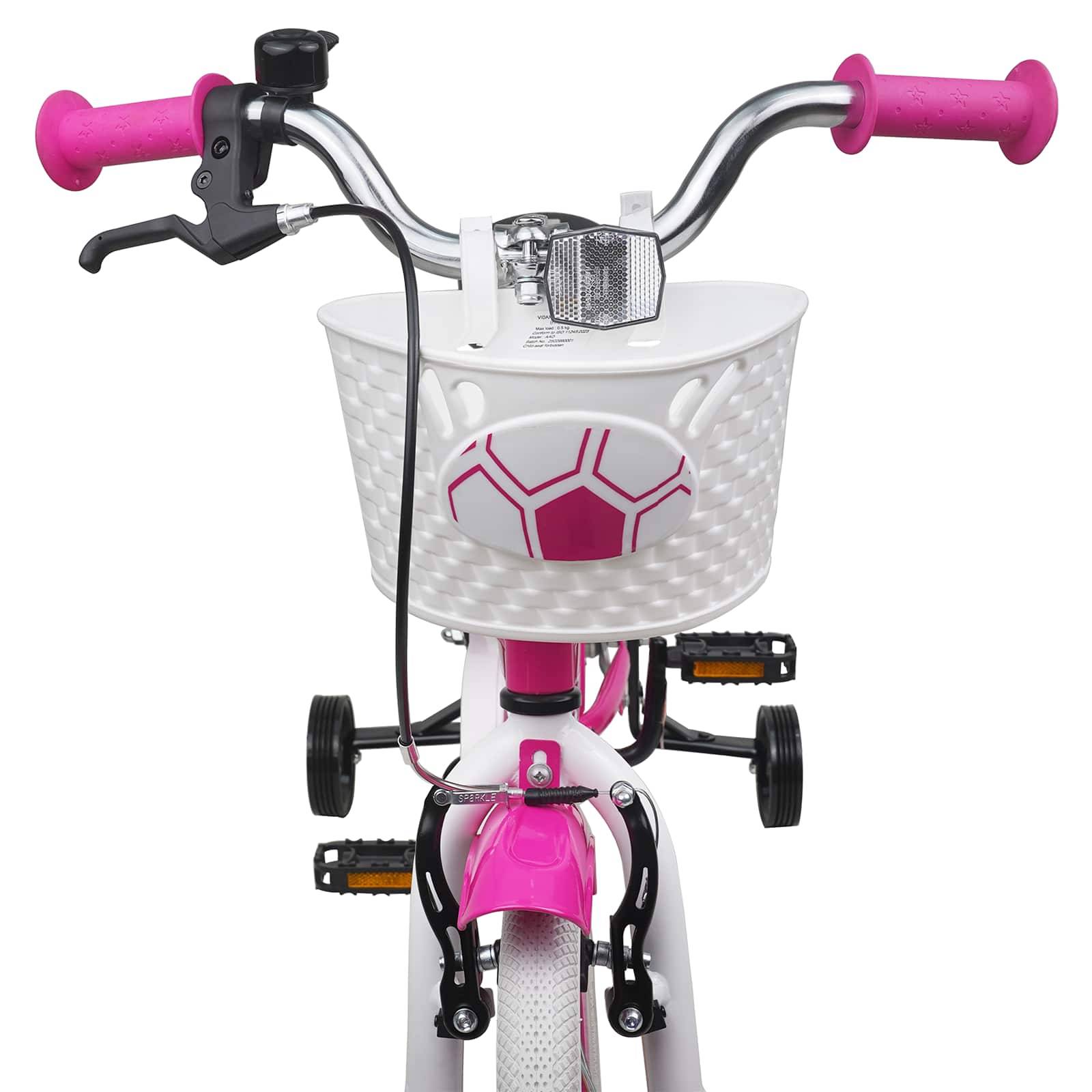vidaXL Kinderfahrrad 12 Zoll für 2-4 Jahre alt Rosa