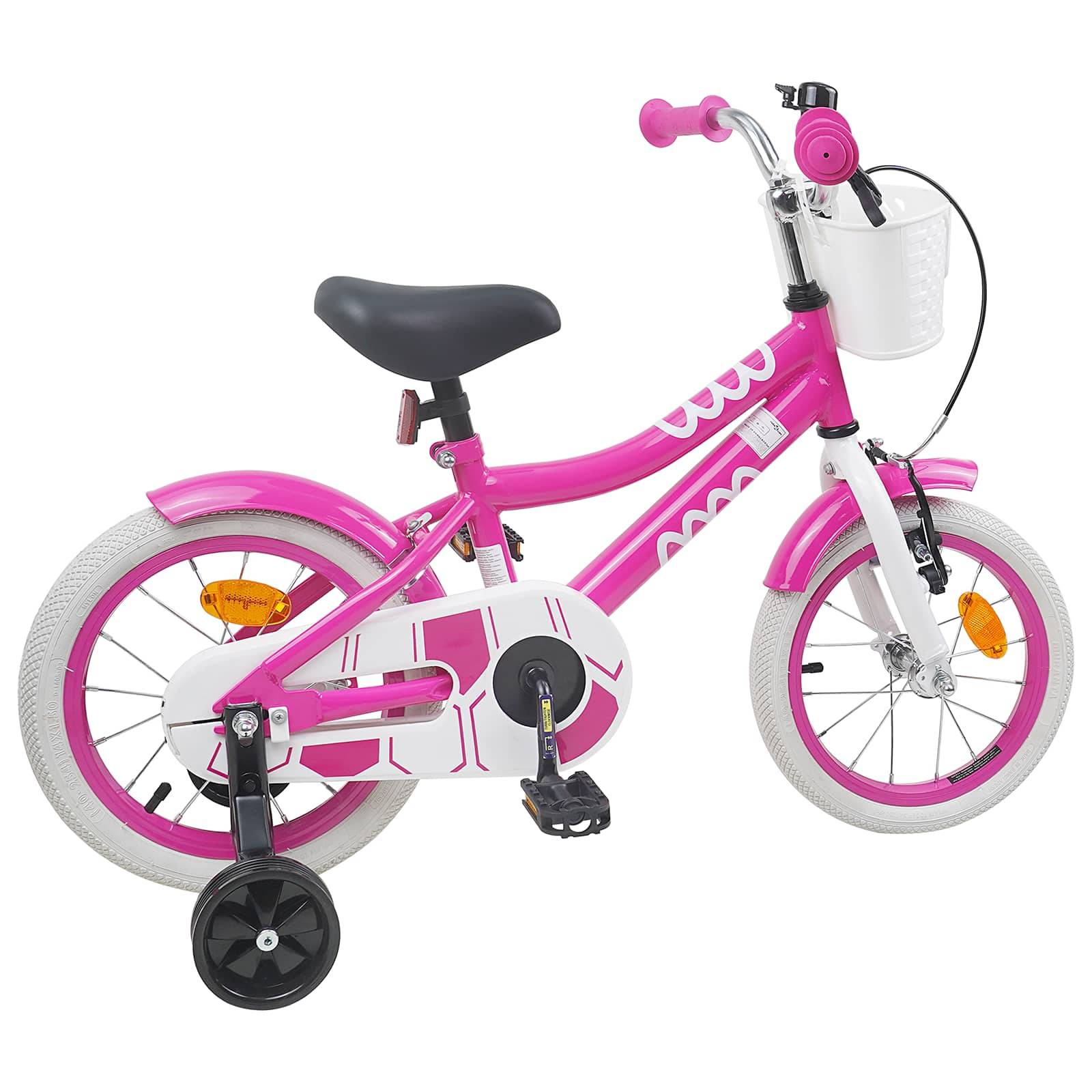 vidaXL Kinderfahrrad 12 Zoll für 2-4 Jahre alt Rosa