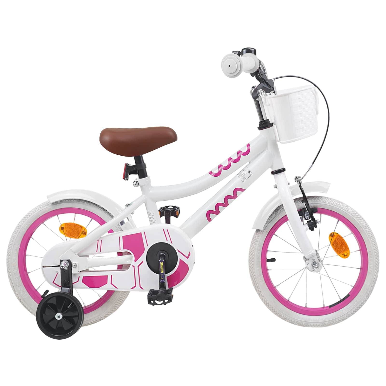 vidaXL Kinderfahrrad 12 Zoll für 2-4 Jahre alt Weiß