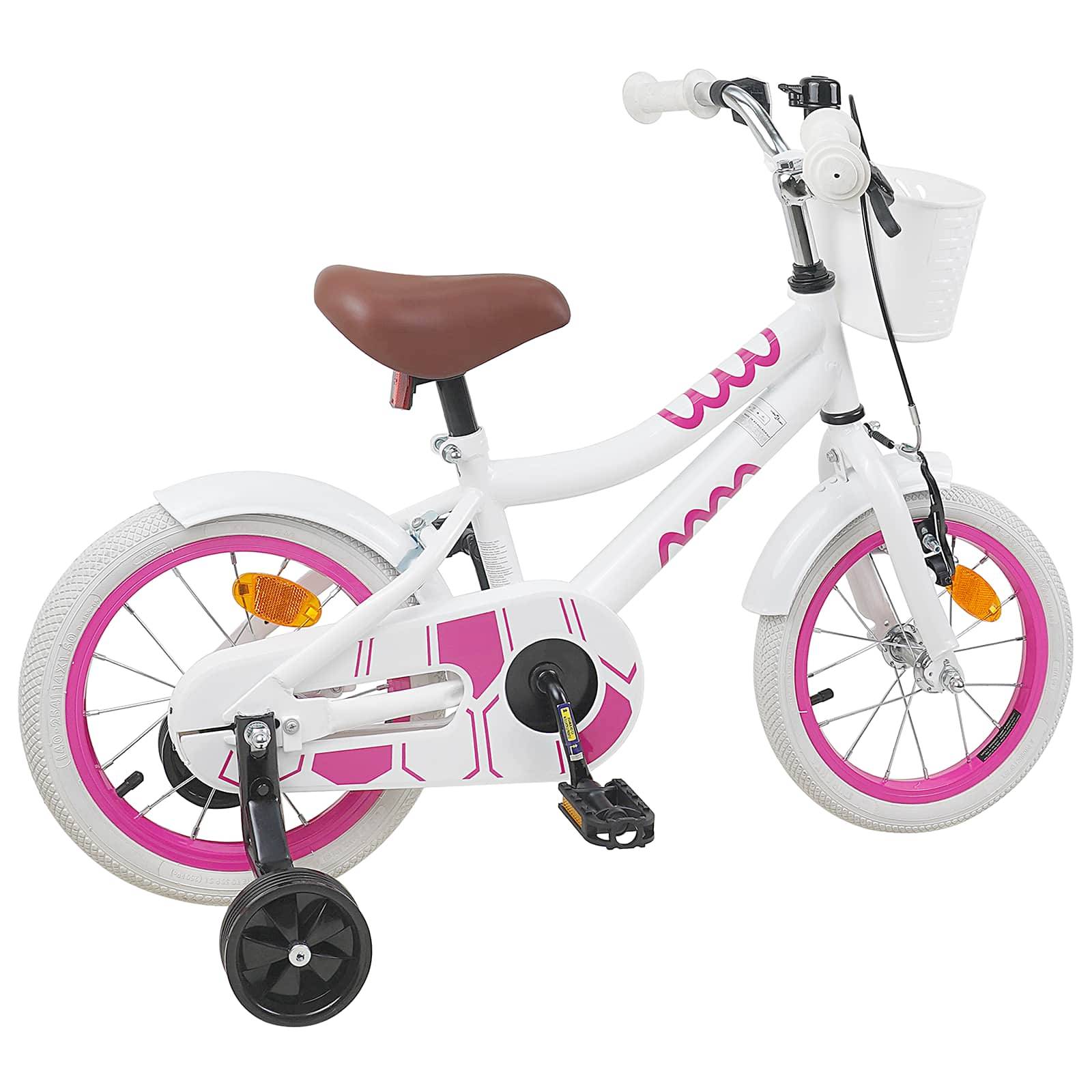 vidaXL Kinderfahrrad 12 Zoll für 2-4 Jahre alt Weiß