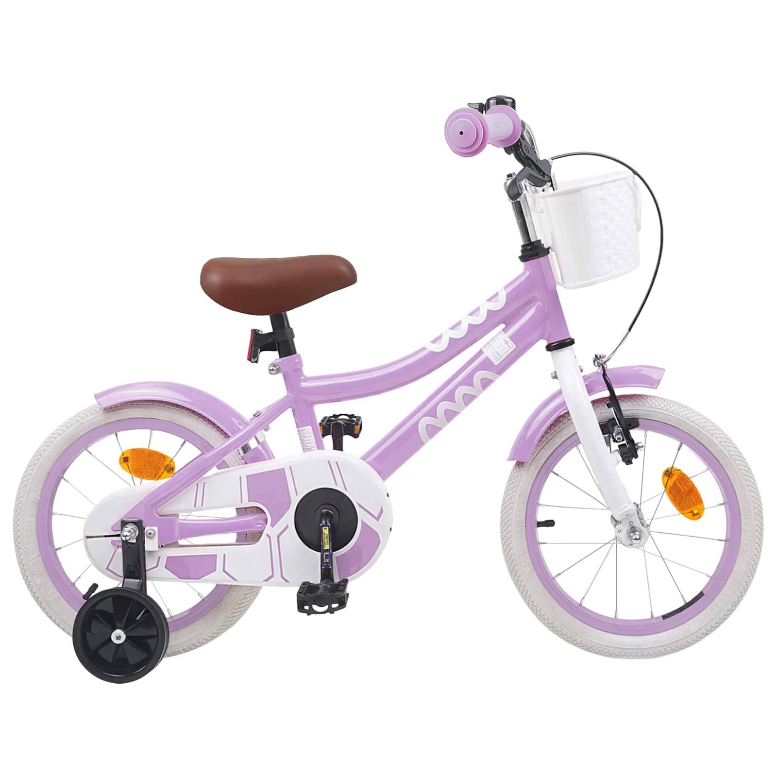 vidaXL Kinderfahrrad 12 Zoll für 2-4 Jahre alt Lila