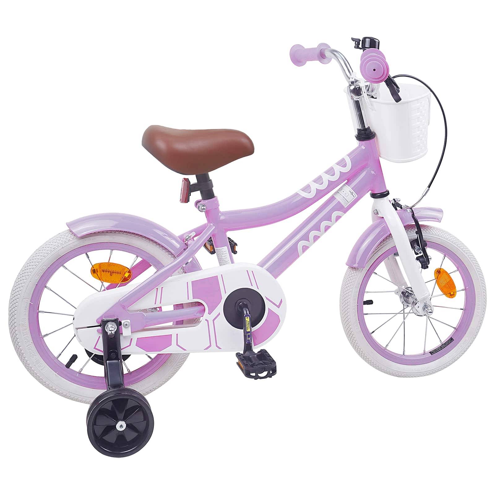vidaXL Kinderfahrrad 12 Zoll für 2-4 Jahre alt Lila