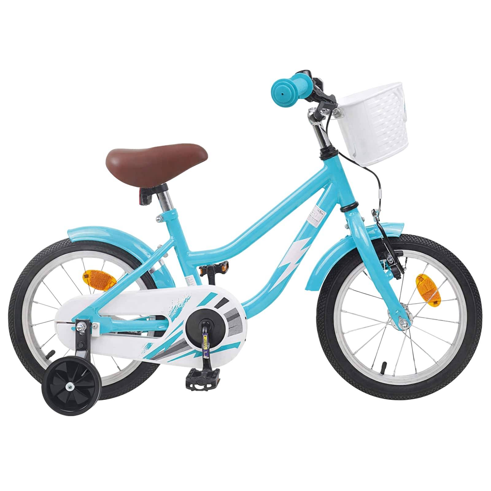 vidaXL Kinderfahrrad 12 Zoll für 2-4 Jahre alt Himmelblau