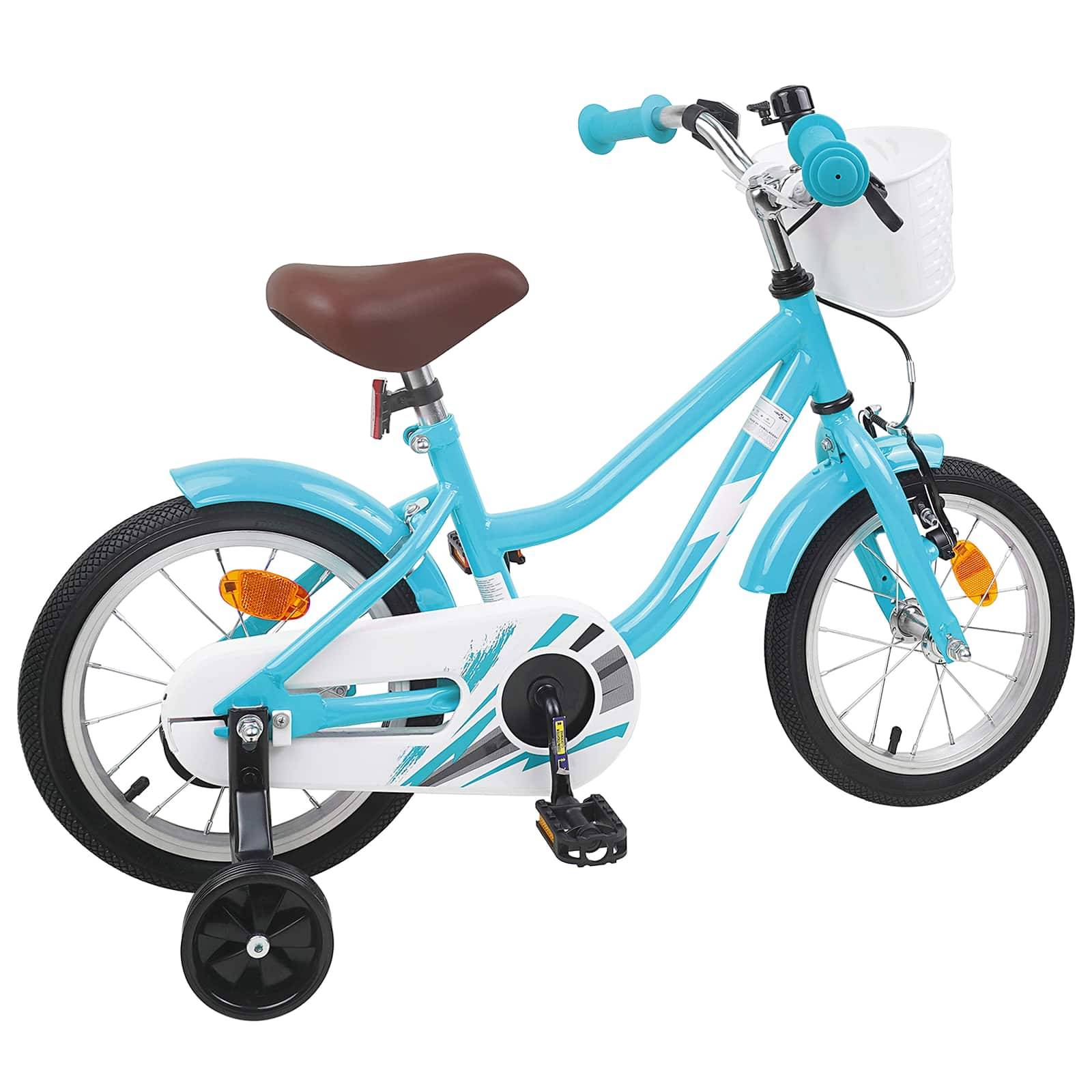 vidaXL Kinderfahrrad 12 Zoll für 2-4 Jahre alt Himmelblau