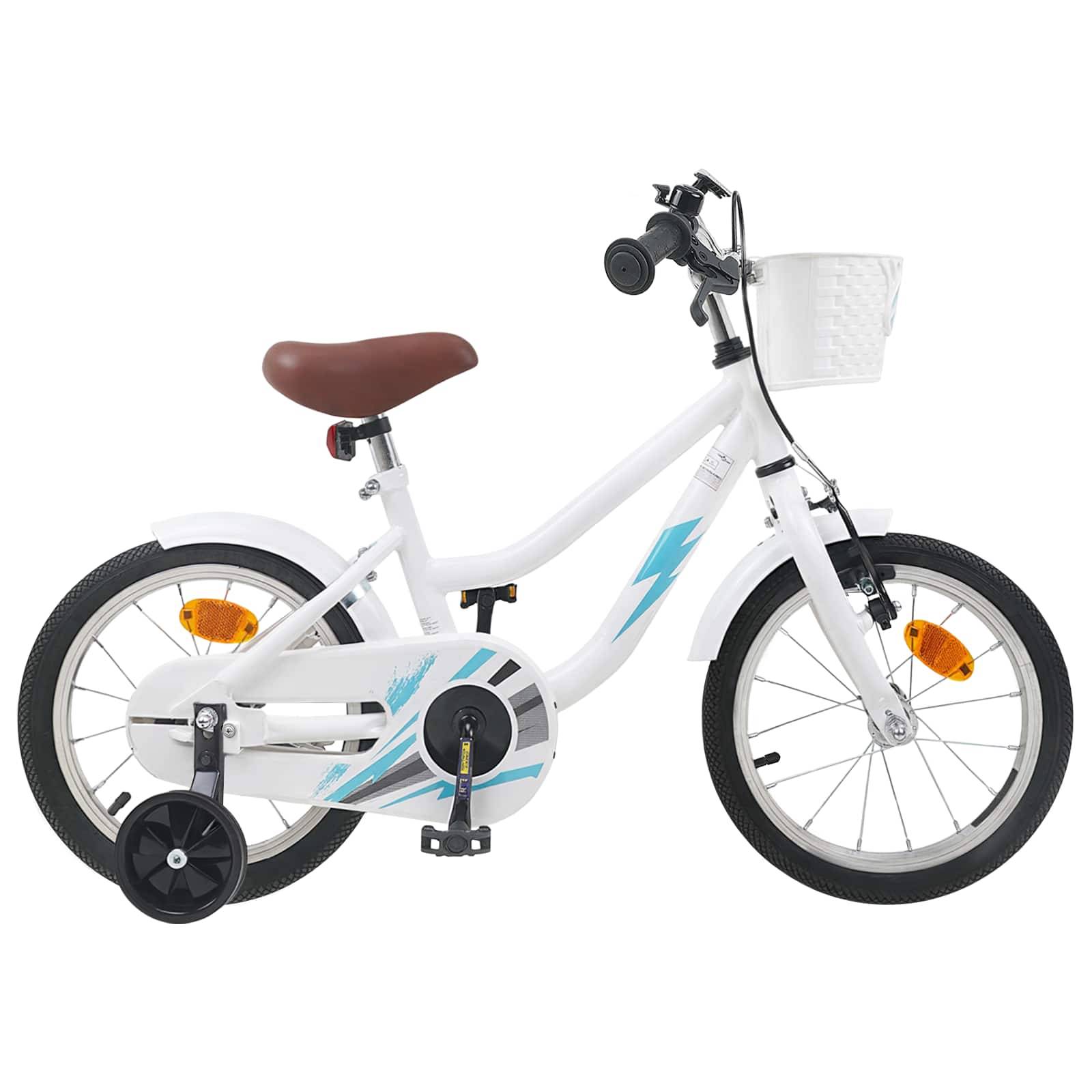 vidaXL Kinderfahrrad 12 Zoll für 2-4 Jahre alt Weiß