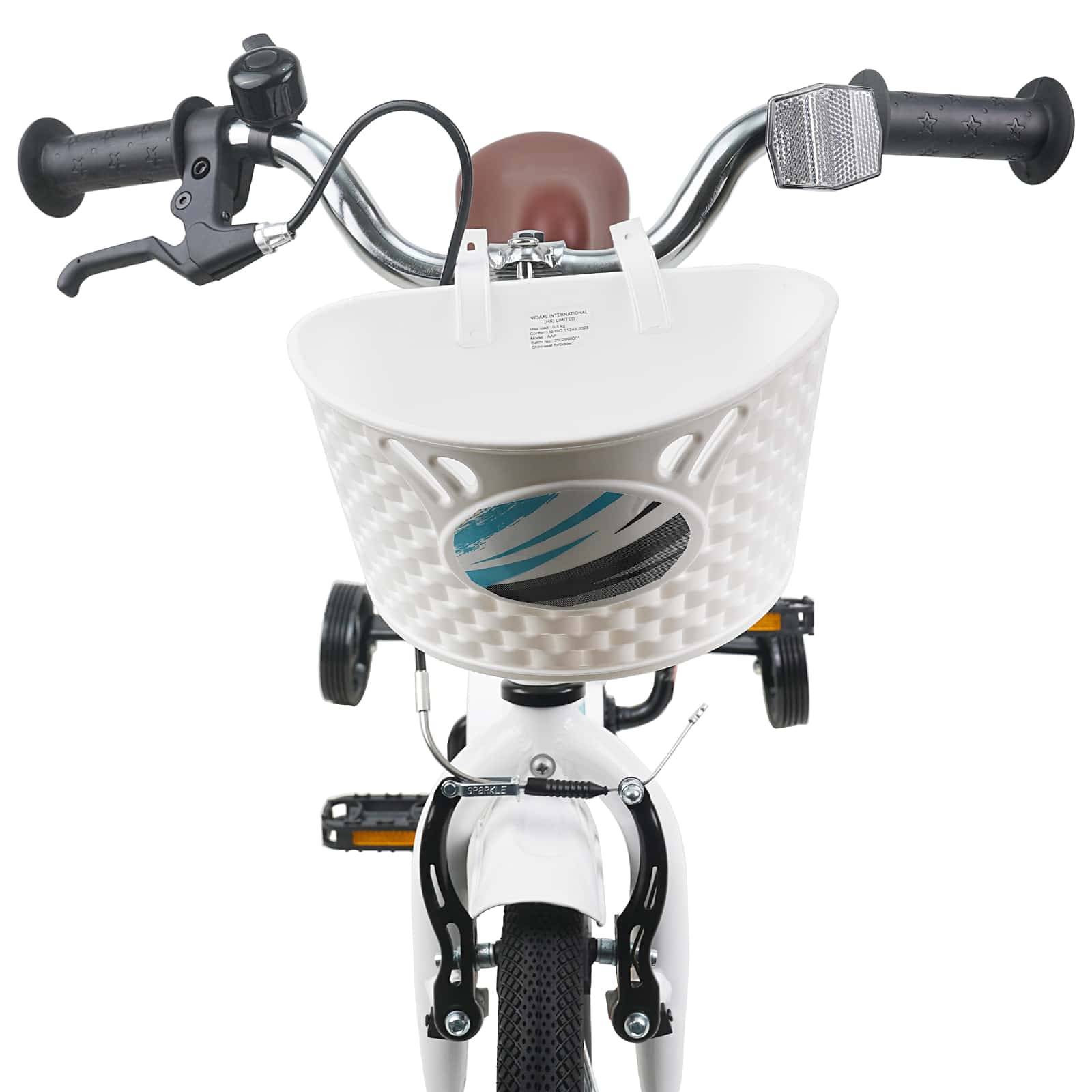 vidaXL Kinderfahrrad 12 Zoll für 2-4 Jahre alt Weiß