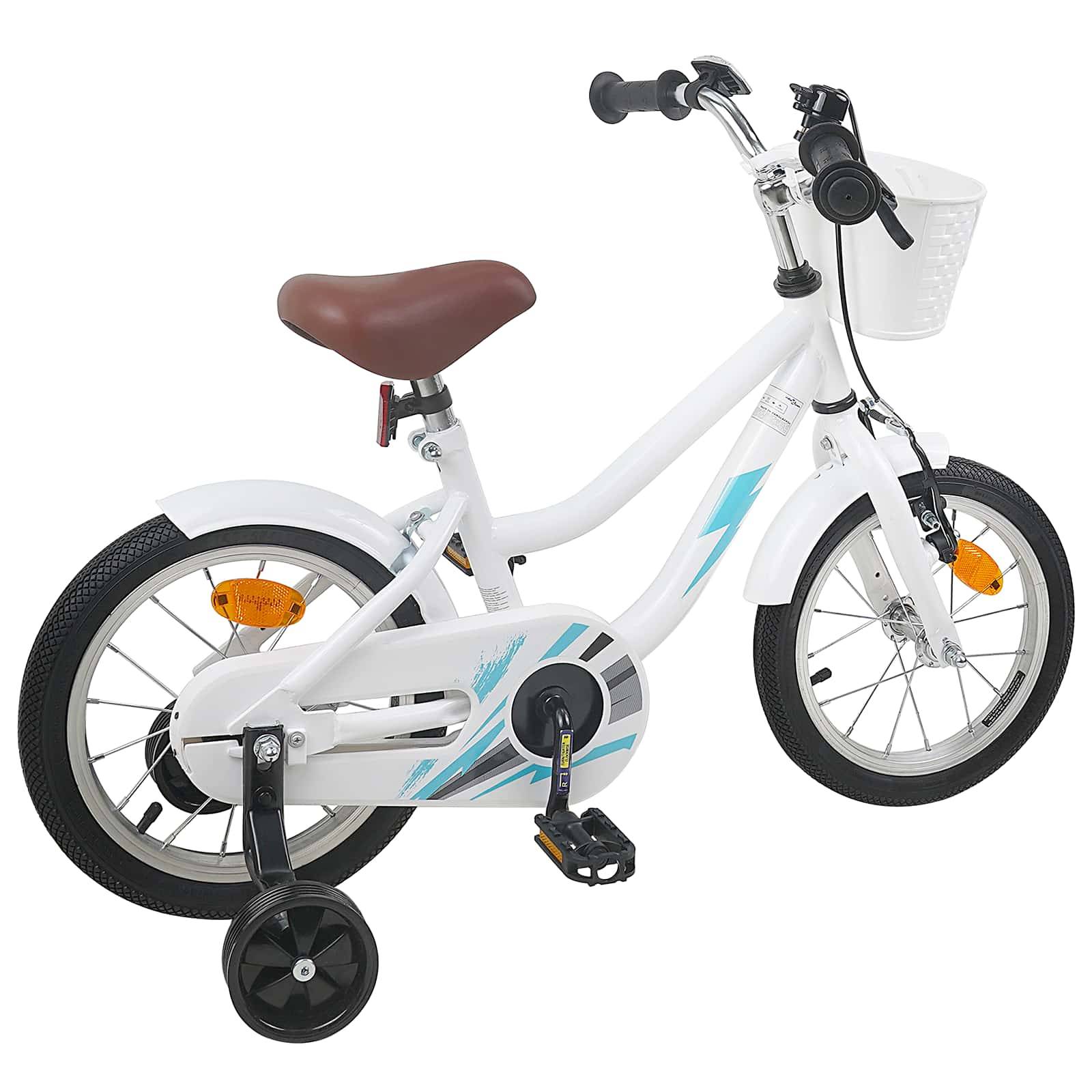 vidaXL Kinderfahrrad 12 Zoll für 2-4 Jahre alt Weiß
