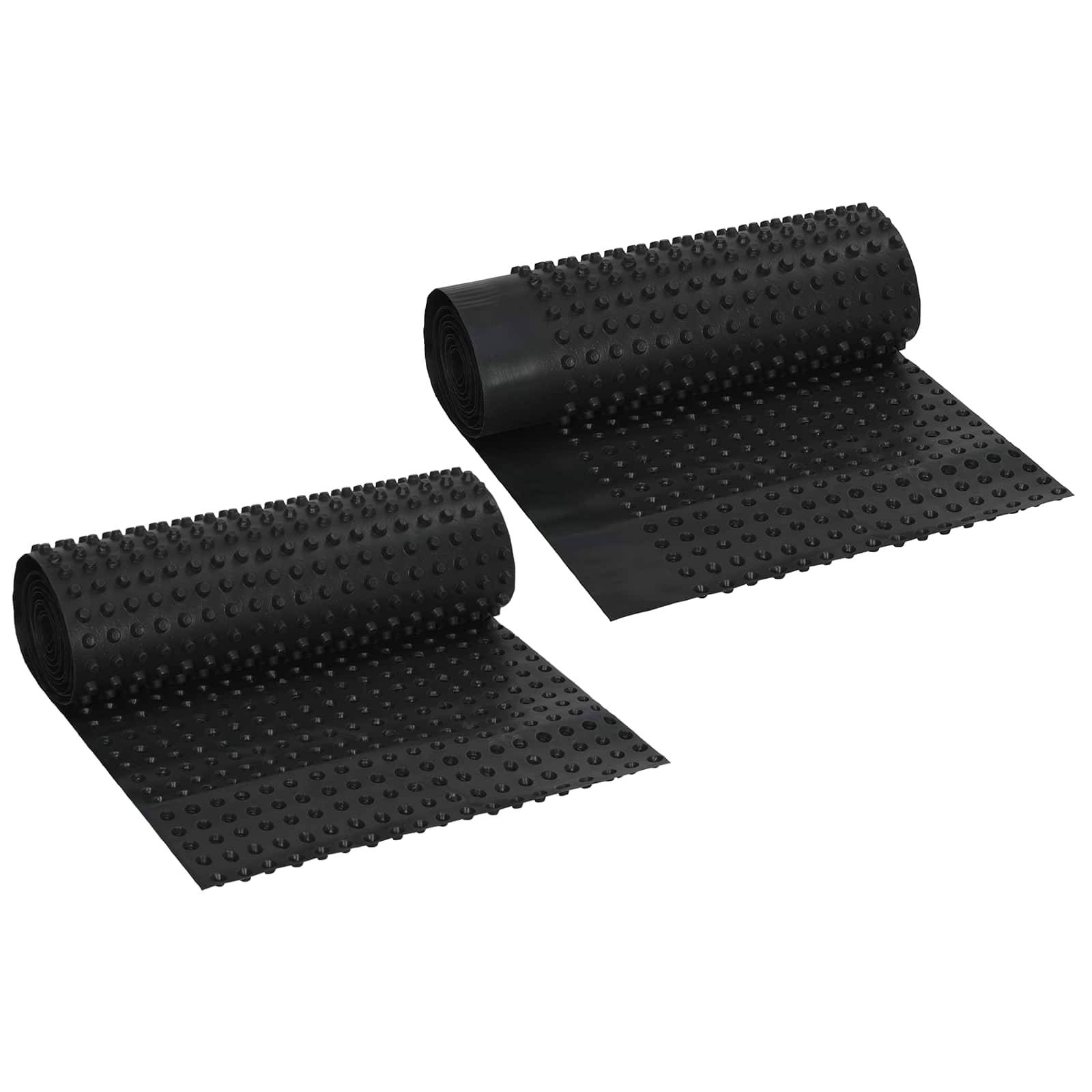 vidaXL Dimpled Drainage Sheet 2 pcs Schwarz 0,5 x 20 m HDPE