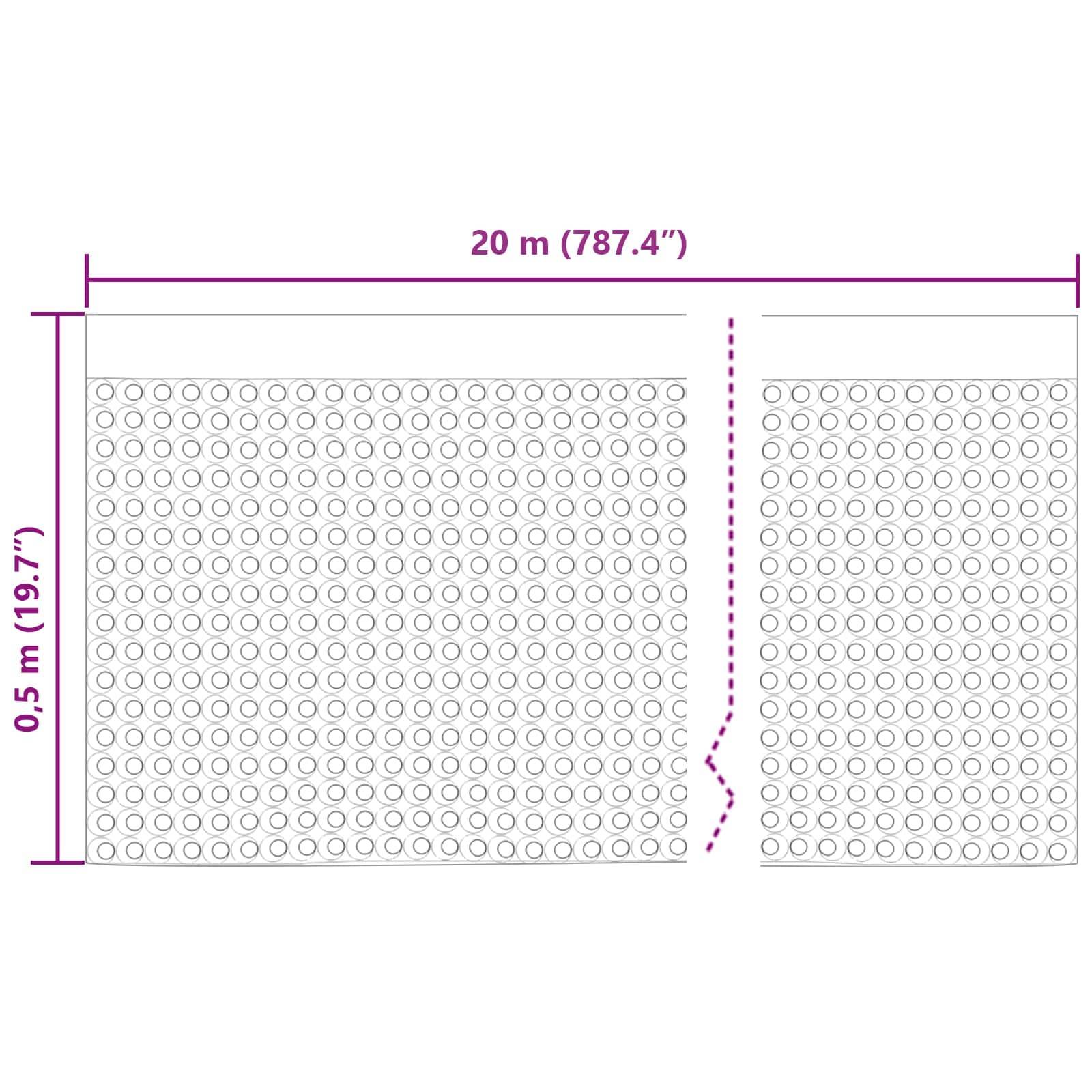 vidaXL Dimpled Drainage Sheet 2 pcs Schwarz 0,5 x 20 m HDPE