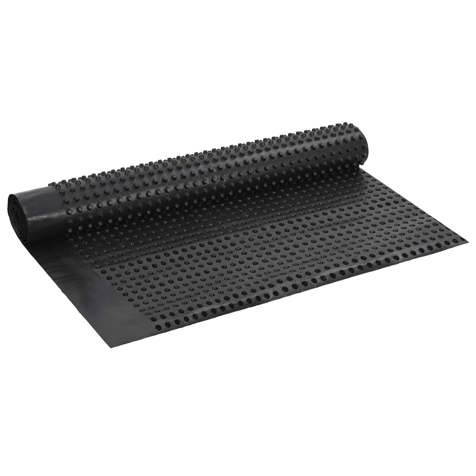 vidaXL Dimpled Drainage Sheet Schwarz 1 x 20 m HDPE