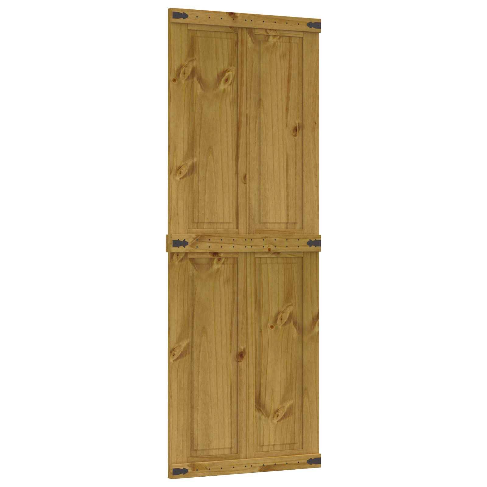 vidaXL Scheunentür Corona Honigbraun 70 x 210 cm Massives Kiefernholz