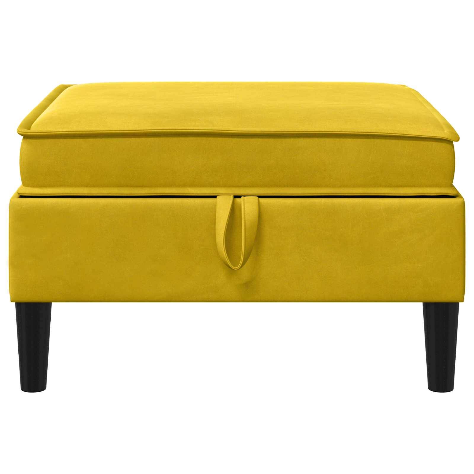 vidaXL Sofa-Hocker mit Stauraum Gelb Samt