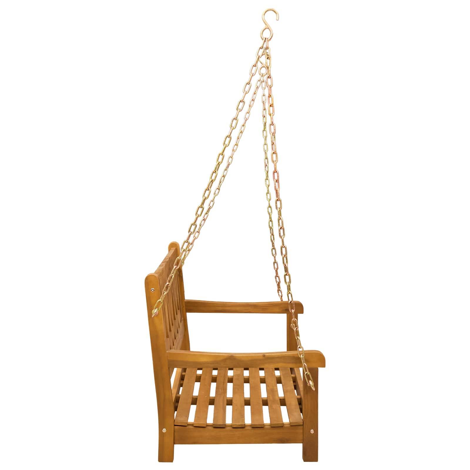 vidaXL Gartenschaukelbank Natur 110 x 56 x 58 cm Massivholz Akazie