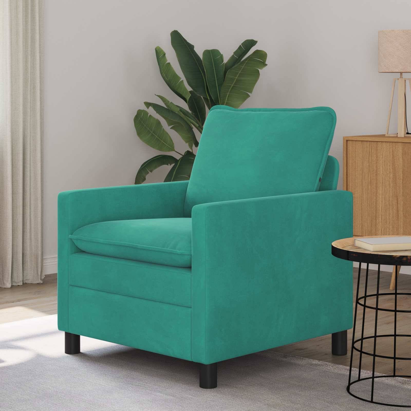 vidaXL Sofa Türkis 76 x 81 x 87,5 cm Samt