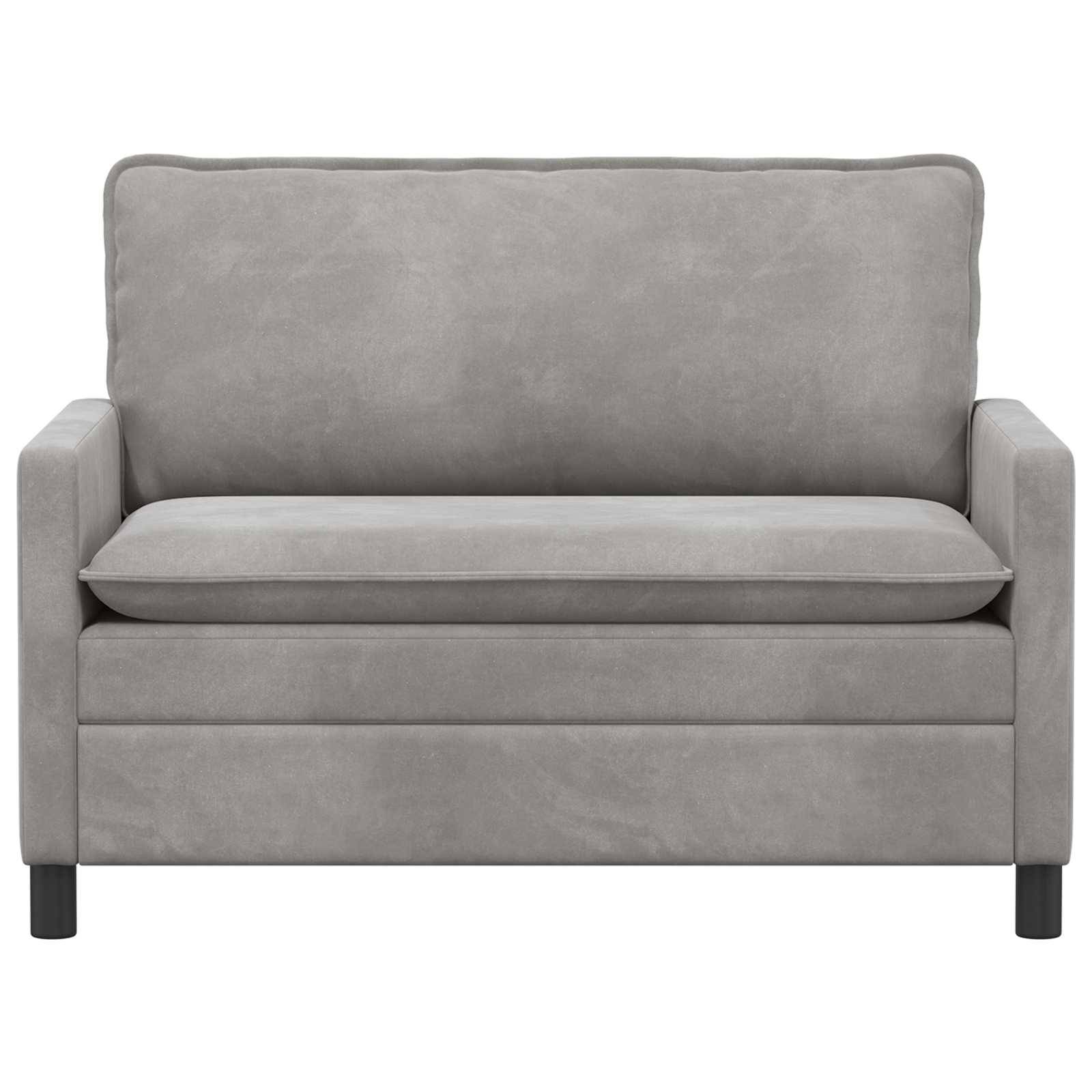 vidaXL Sofa Hellgrau 126 x 81 x 87,5 cm Samt