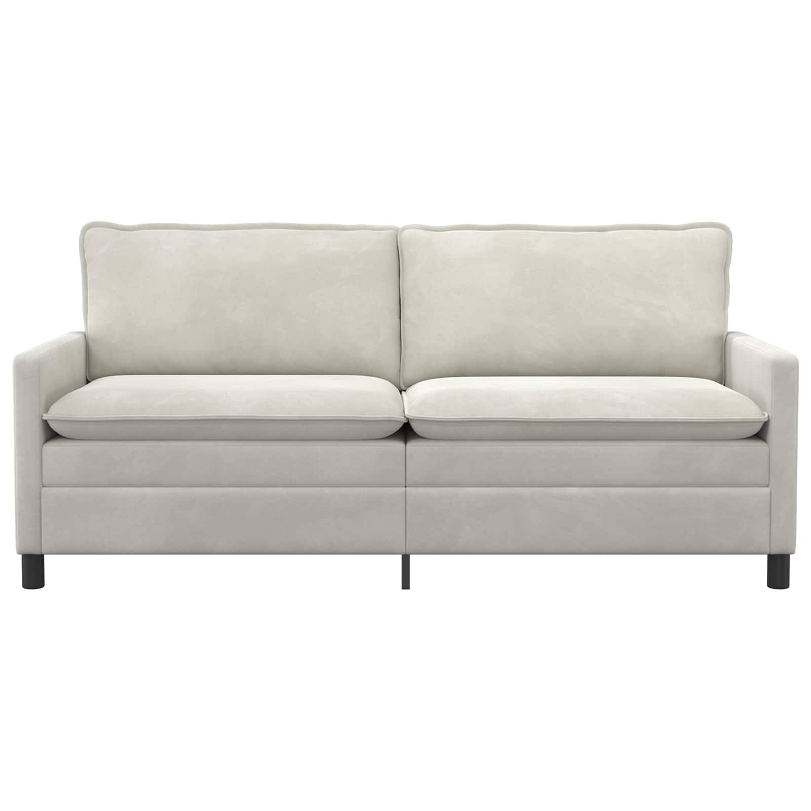 vidaXL Sofa Creme 196 x 81 x 87,5 cm Samt