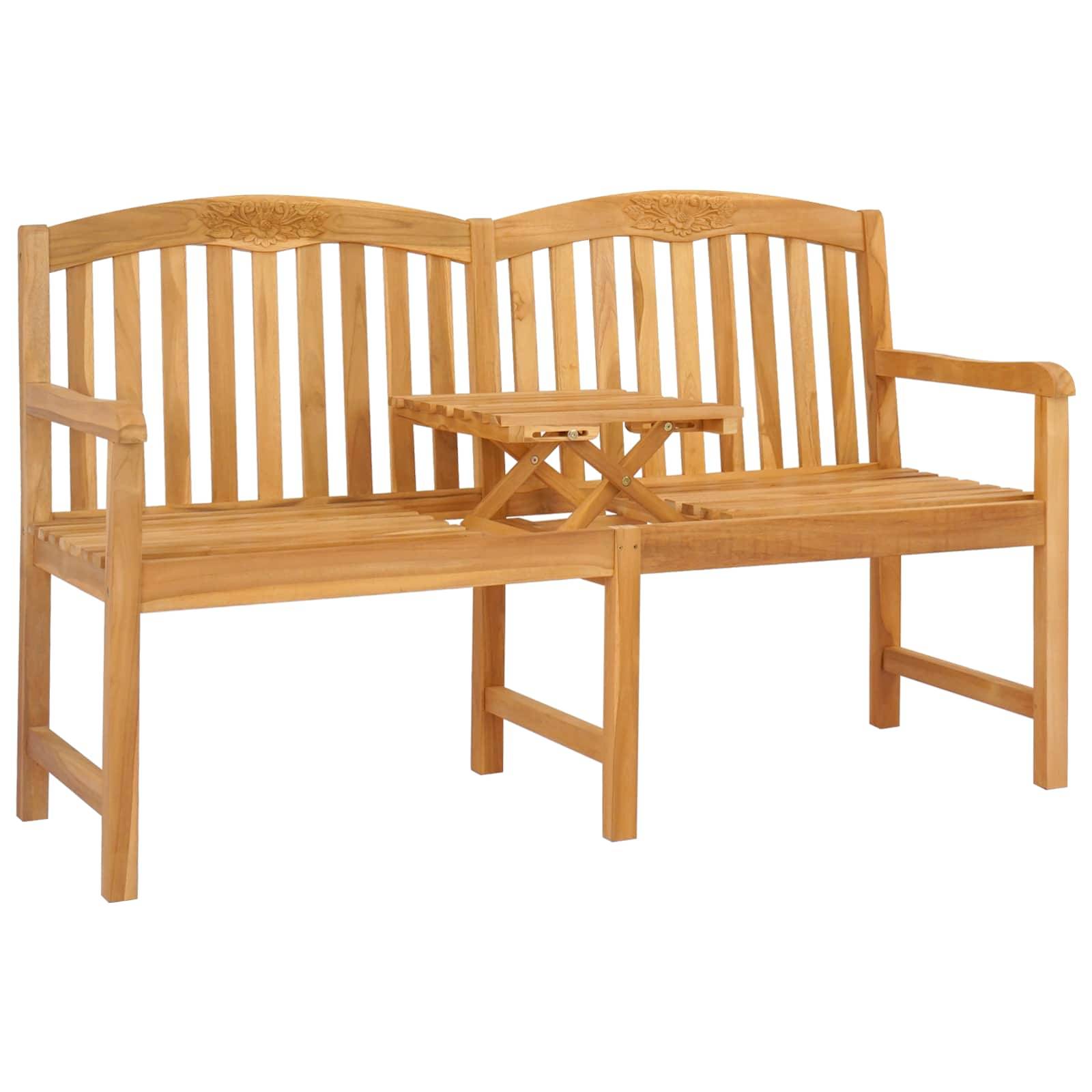 vidaXL Handgefertigte Rosenbank Natur 150,5 x 60 x 95 cm