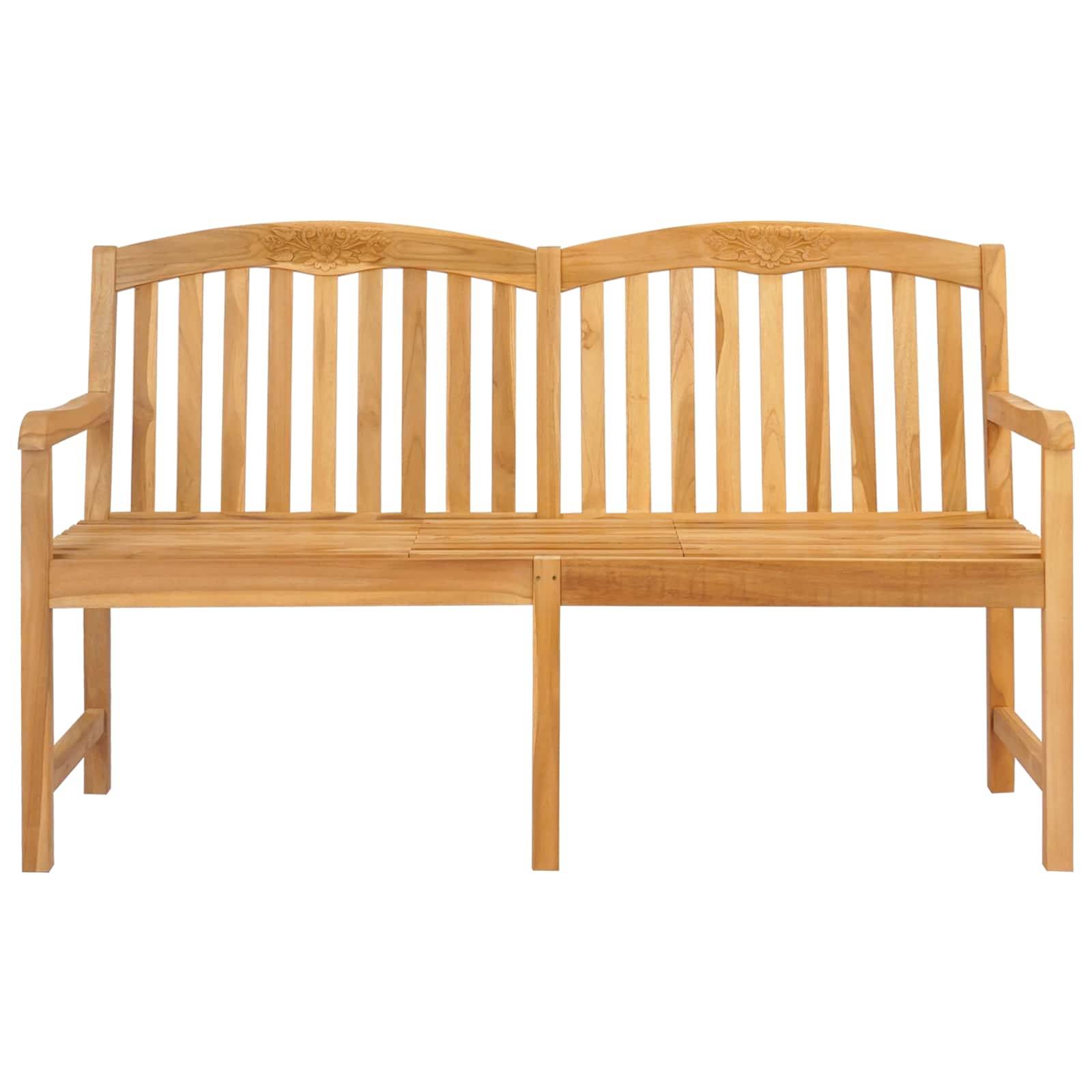 vidaXL Handgefertigte Rosenbank Natur 150,5 x 60 x 95 cm