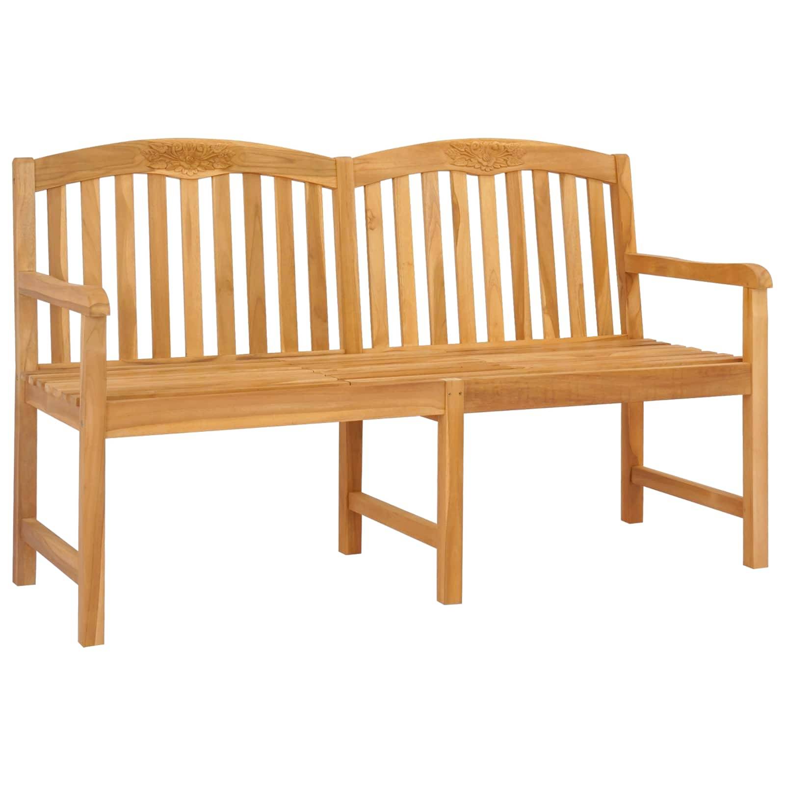 vidaXL Handgefertigte Rosenbank Natur 150,5 x 60 x 95 cm