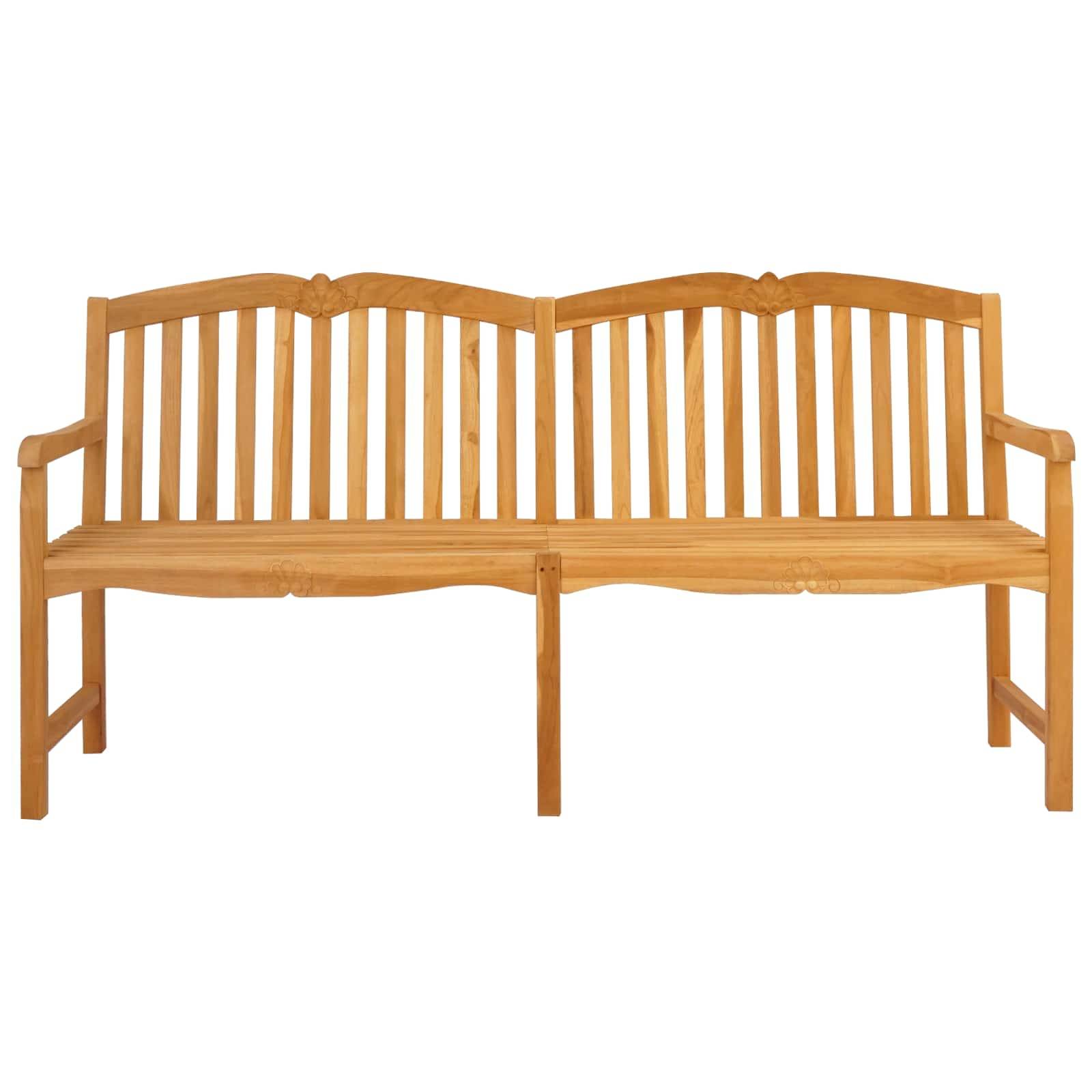 vidaXL Handgefertigte Rosenbank Natur 180,5 x 60 x 96 cm