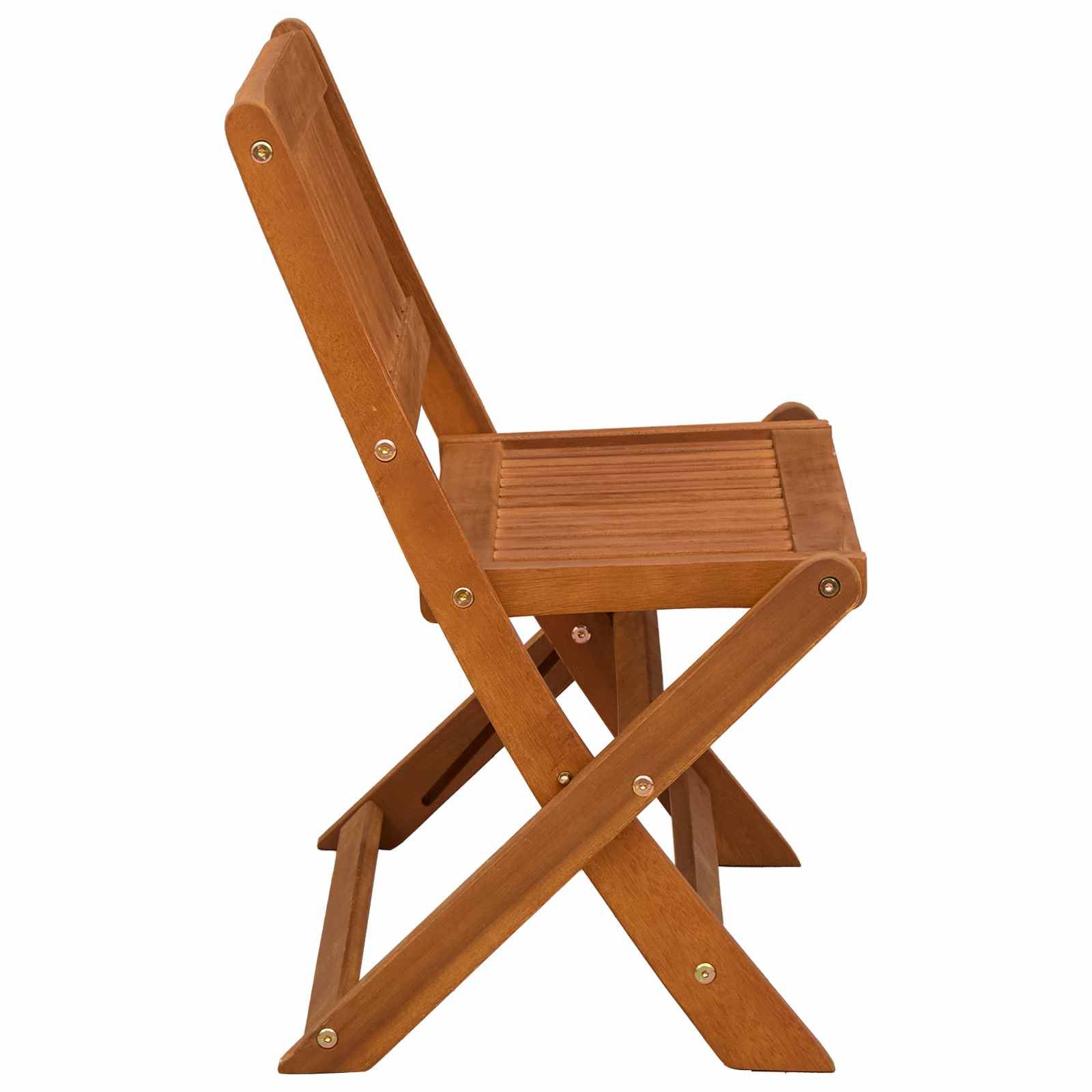 vidaXL Kinderbank Braun 61 x 38 x 57 cm Massives Eukalyptus Holz