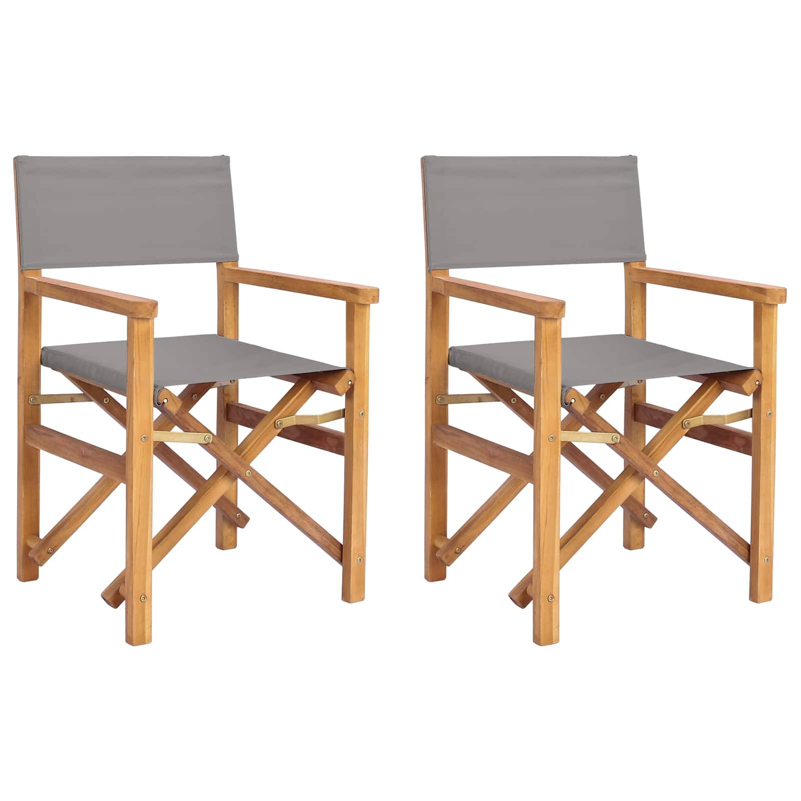 vidaXL Esszimmerstuhl Braun und Hellgrau 56 x 54 x 87 cm
