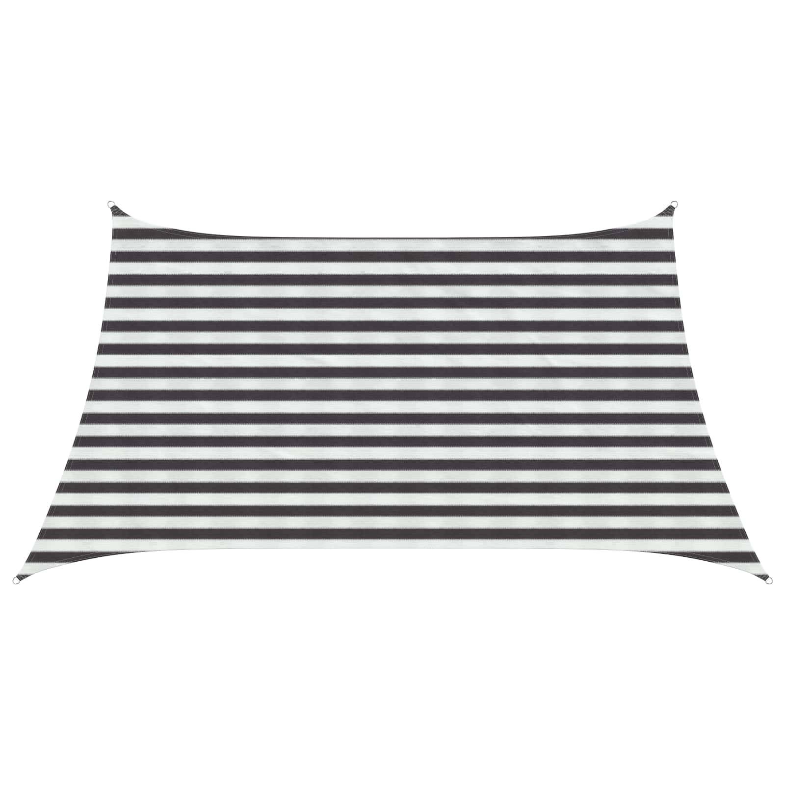 vidaXL Sonnensegel Anthrazit und Weiß 3 / 4 x 2 m HDPE