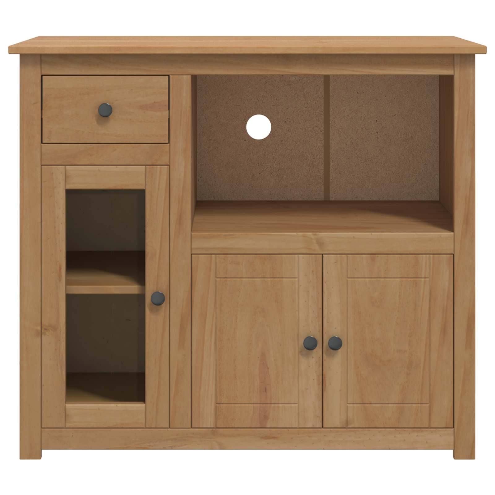 VidaXL Mikrowellen-Sideboard PANAMA Honigwachs 99,5 x 44 x 86,5 cm
