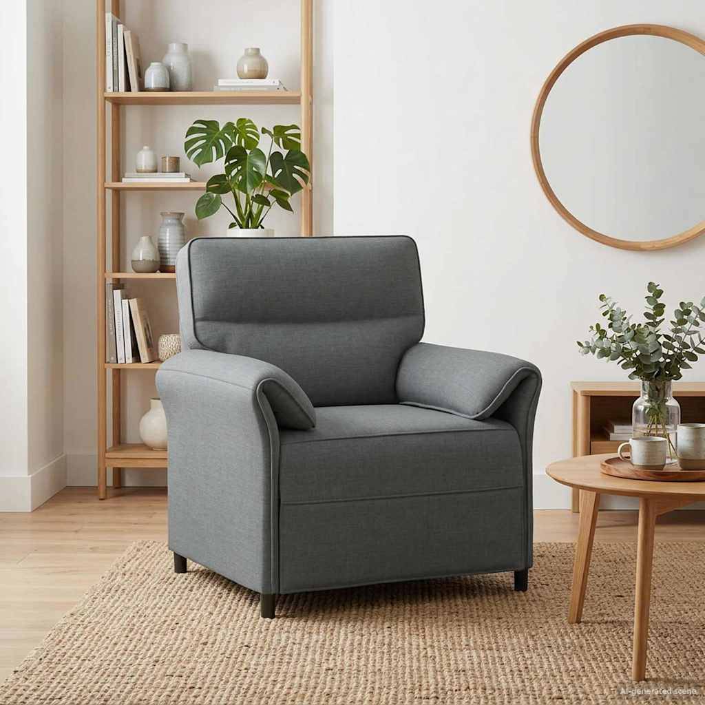 vidaXL Sofa 100% Polyester, Metallrahmen, MDF, Sperrholz