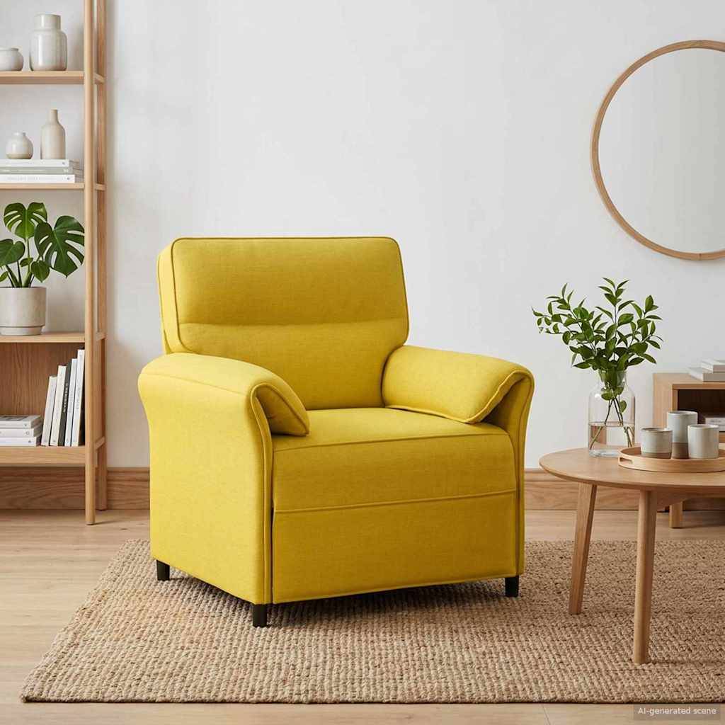 vidaXL Sofa 100% Polyester, Metallrahmen, MDF, Sperrholz