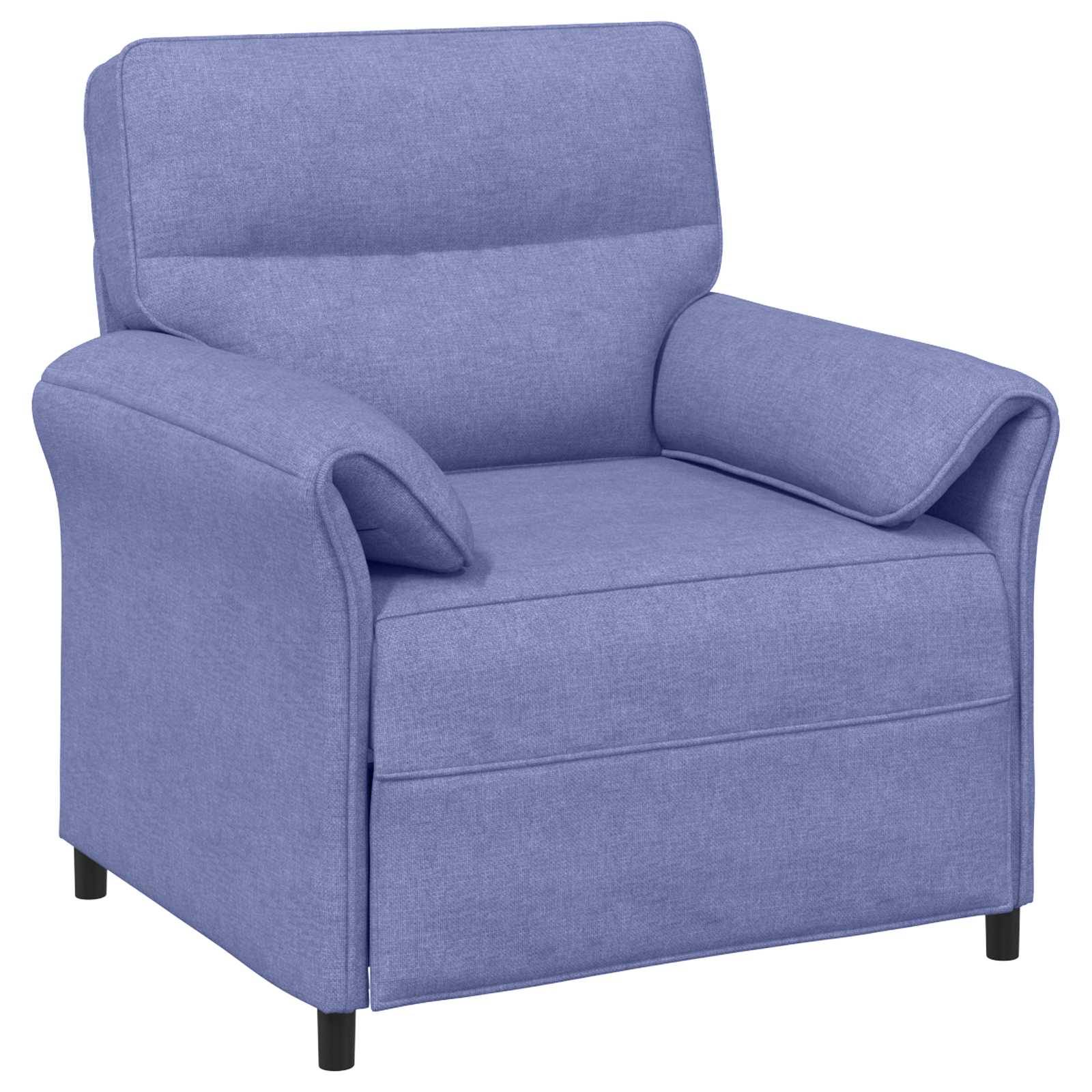 vidaXL Sofa Set 2 stk. Jeans blau Stoff