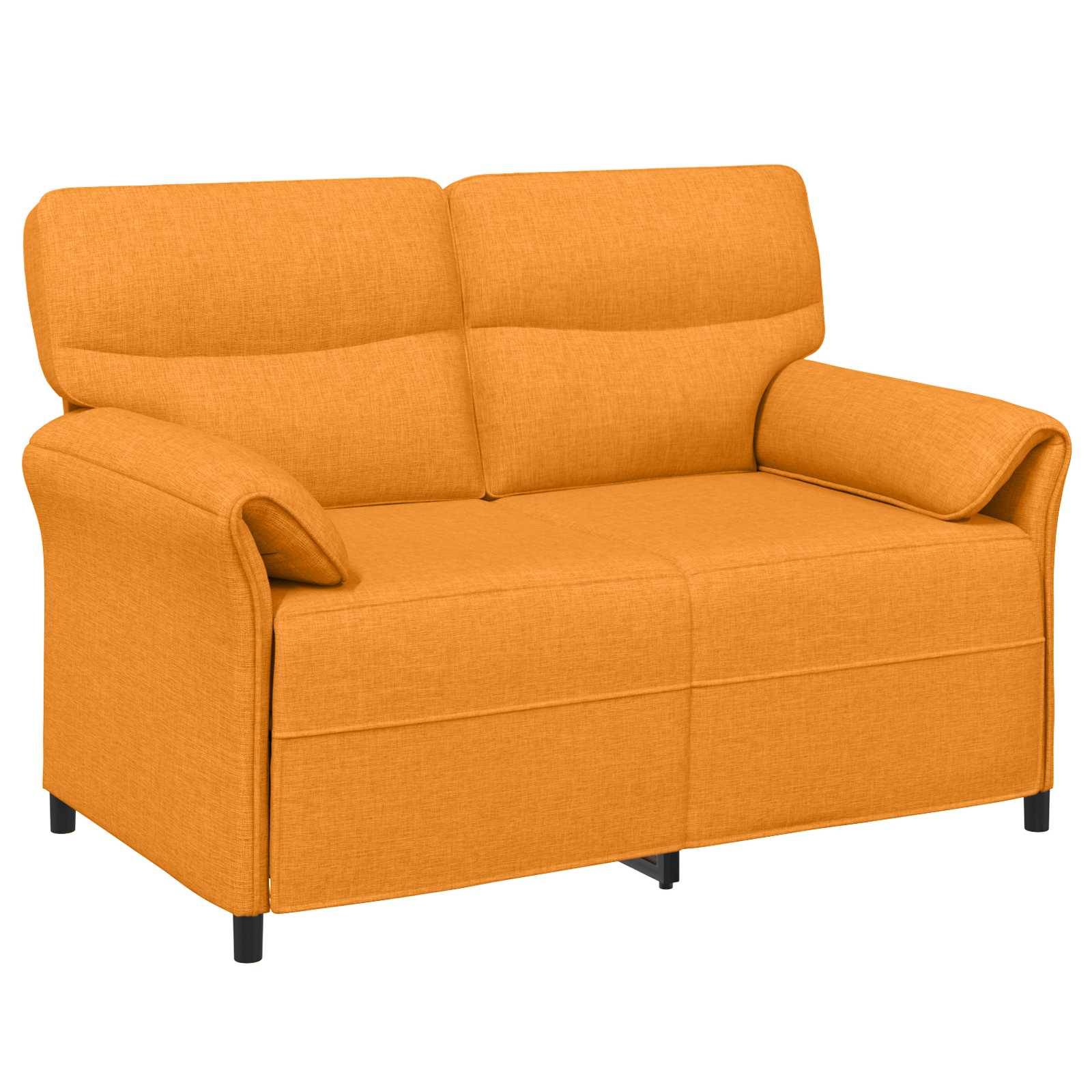 vidaXL Sofa Set 2 stk. Dunkelgelb Stoff