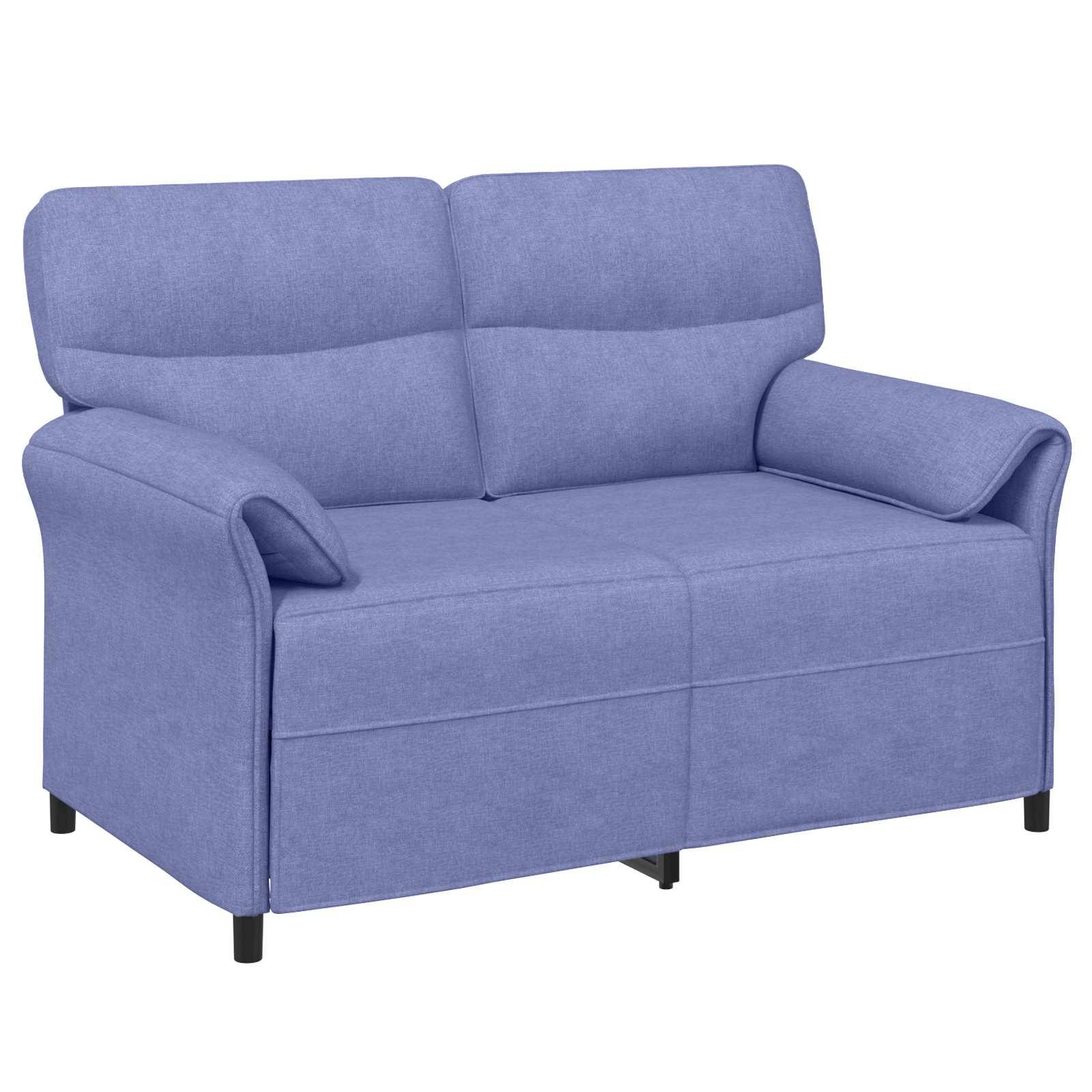 vidaXL Sofa Set 2 stk. Jeans blau Stoff
