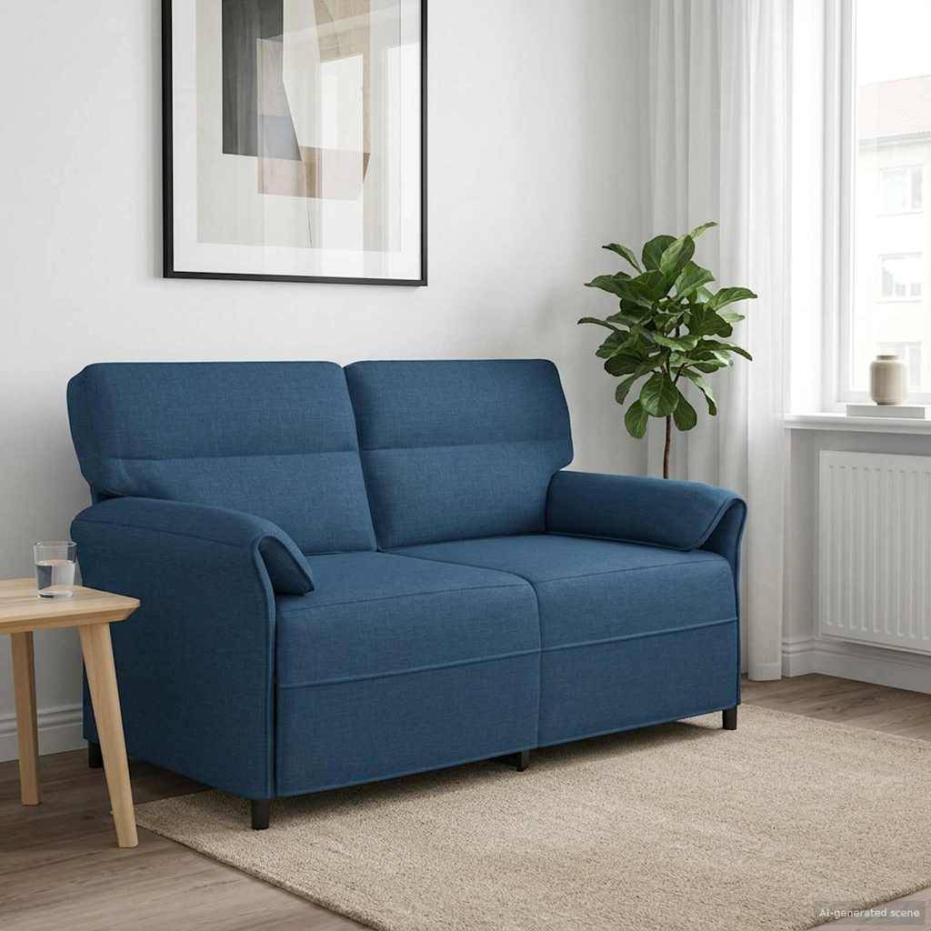 vidaXL Sofa 100% Polyester, Metallrahmen, MDF, Sperrholz