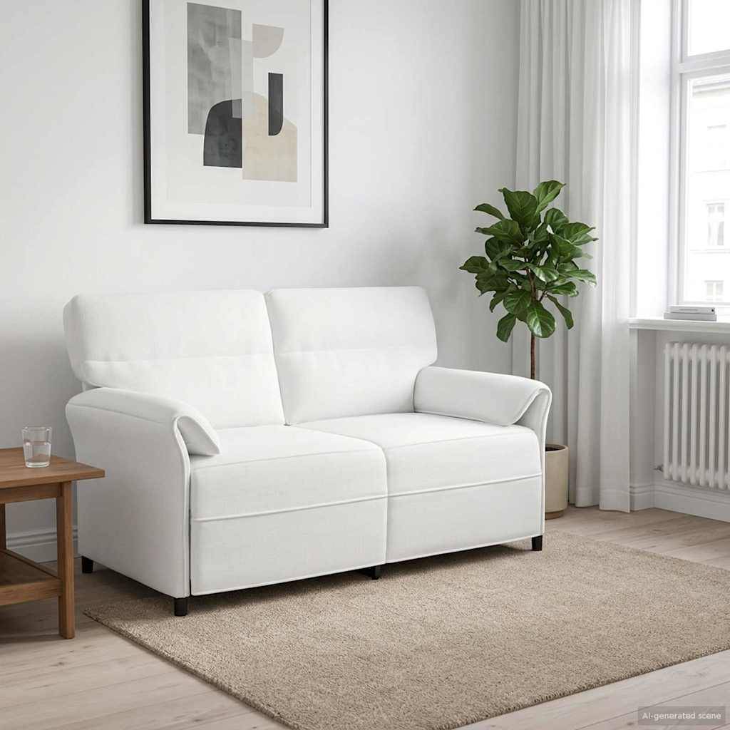 vidaXL Sofa 100% Polyester, Metallrahmen, MDF, Sperrholz
