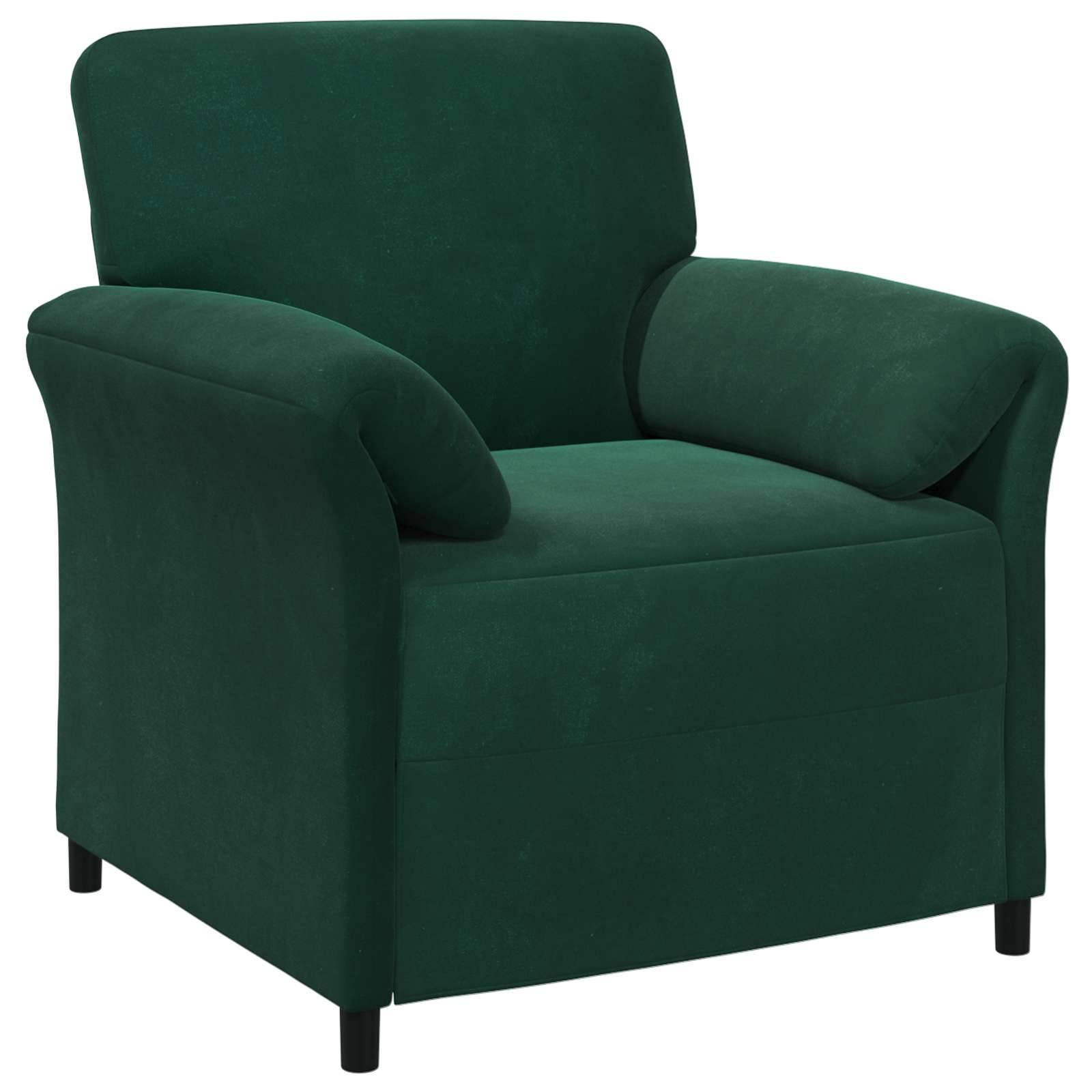 vidaXL 1-Sitzer Sofa Dunkelgrün 88 x 83 x 95 cm Samt