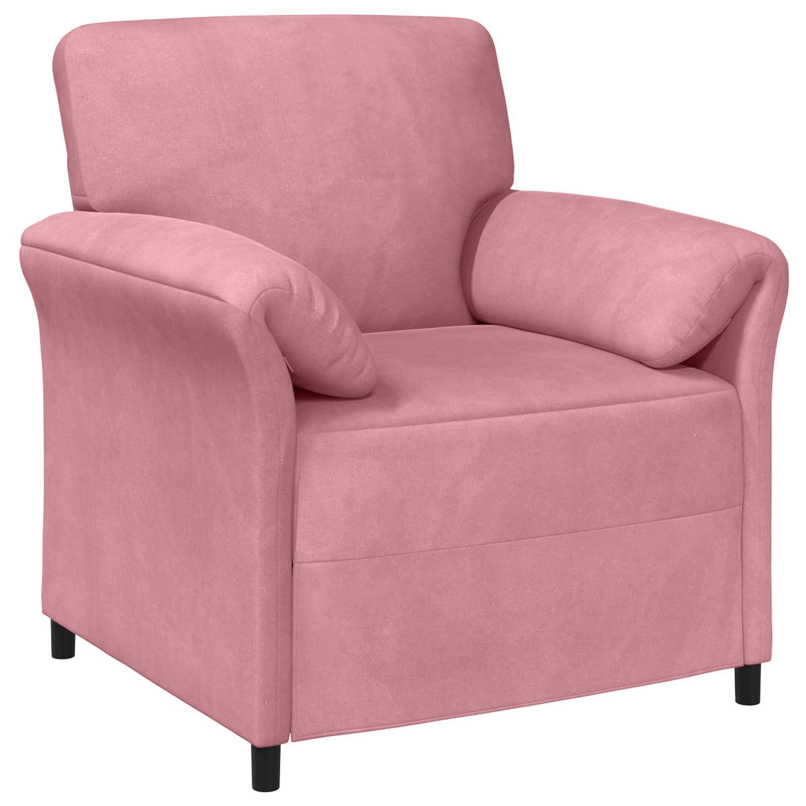 vidaXL Sofa Set 2 stk. Rosa Samt