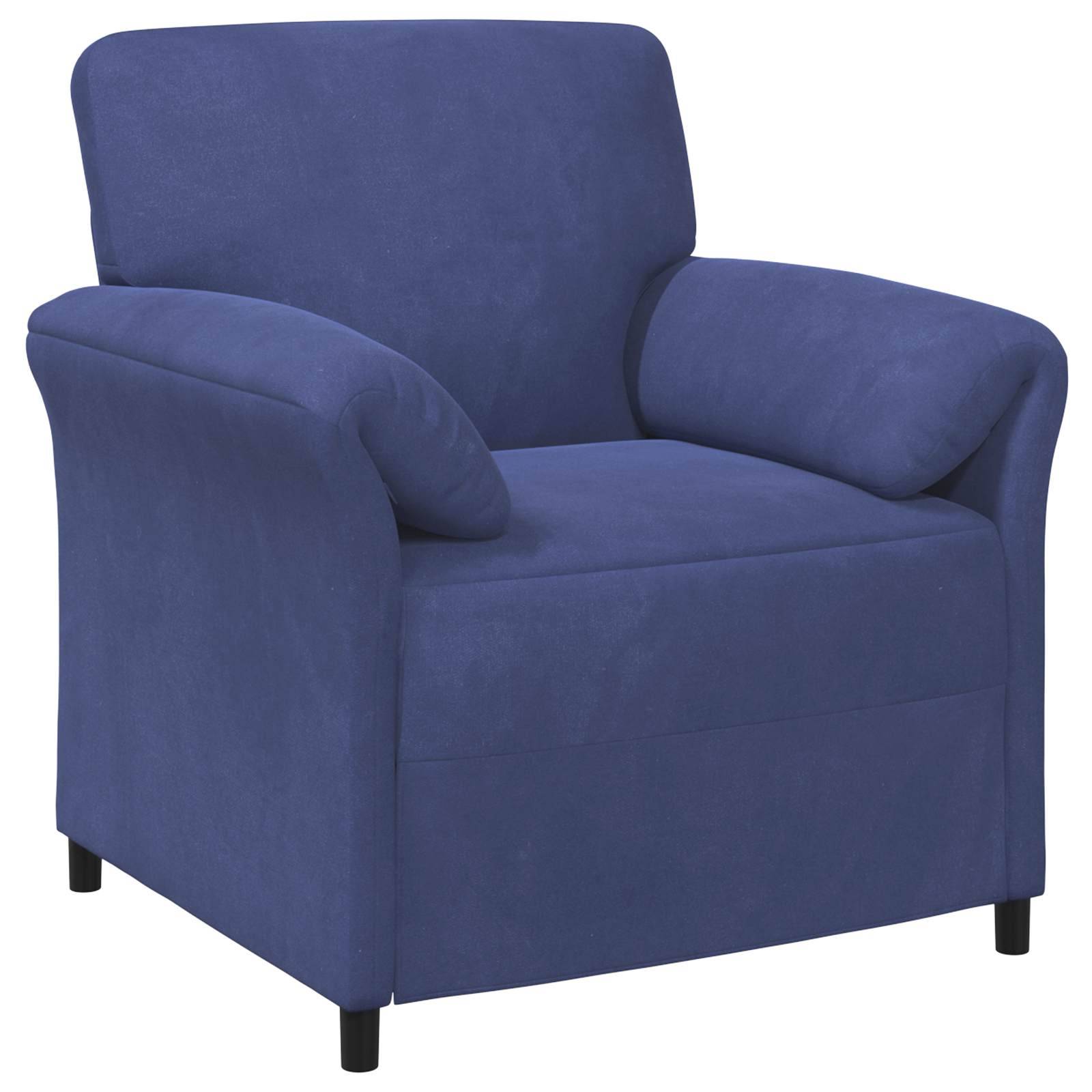 vidaXL Sofa Set 2 stk. Polizeiblau Samt