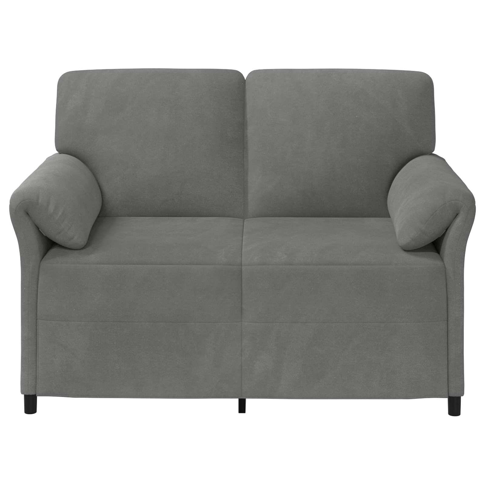 vidaXL 2-Sitzer Sofa Dunkelgrau 138 x 83 x 95 cm Samt